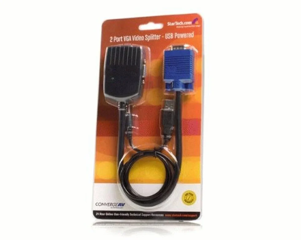 StarTech.com Sdoppiatore video VGA a 2 porte, Alimentato via USB