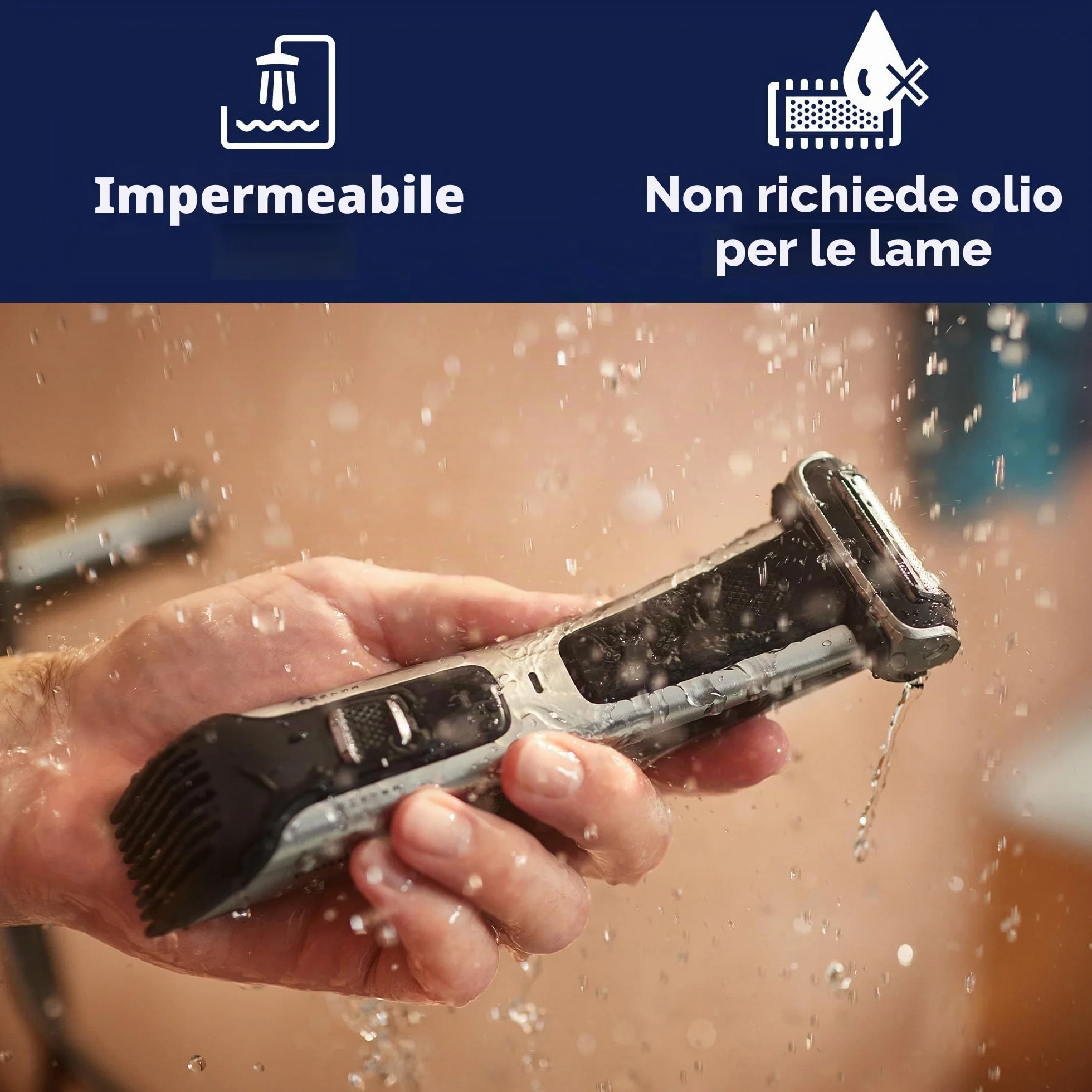 Philips Norelco Bodygroomer BG7030/49 impermeabile trimmer rasoio