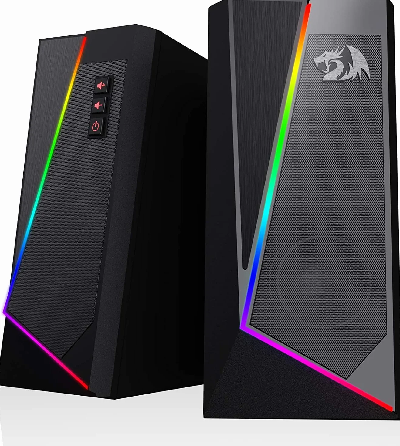 Redragon GS520 Anvil RGB Desktop Altoparlanti stereo PC 2.0 canali LED bassi potenziati controllo volume