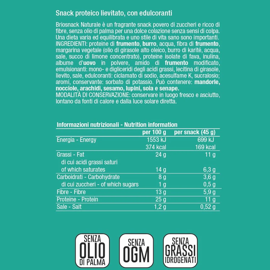 EatPro Cornetti Proteici Low Carb 6 Brioches 25% Proteine 1,1% Zuccheri Senza Zucchero Keto Dieta Chetogenica