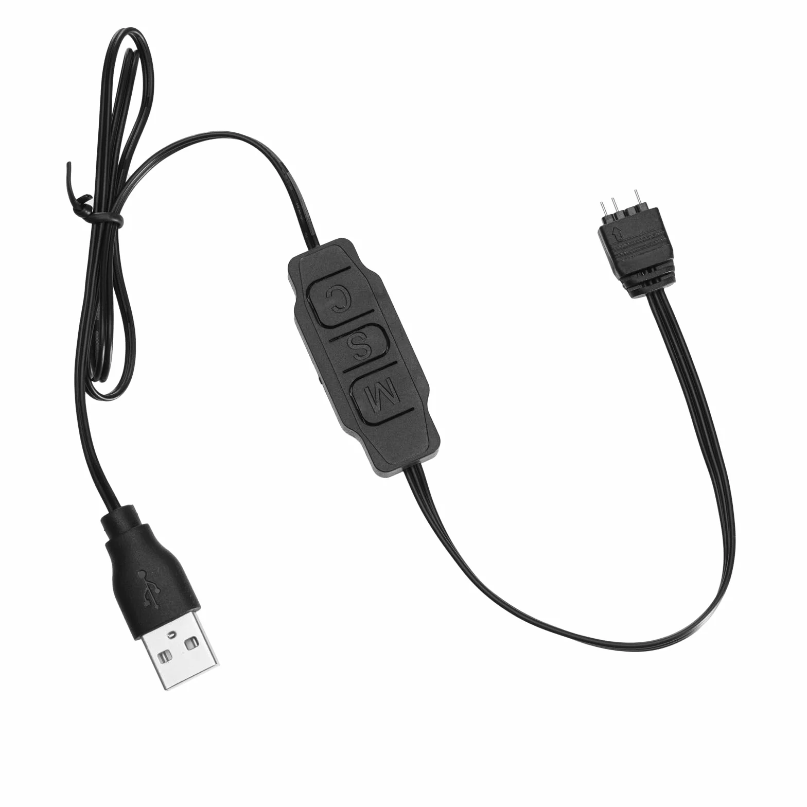 Controller LED ARGB 5V 3 pin 70cm USB mini RGB con pulsanti per PC fan strisce luminose
