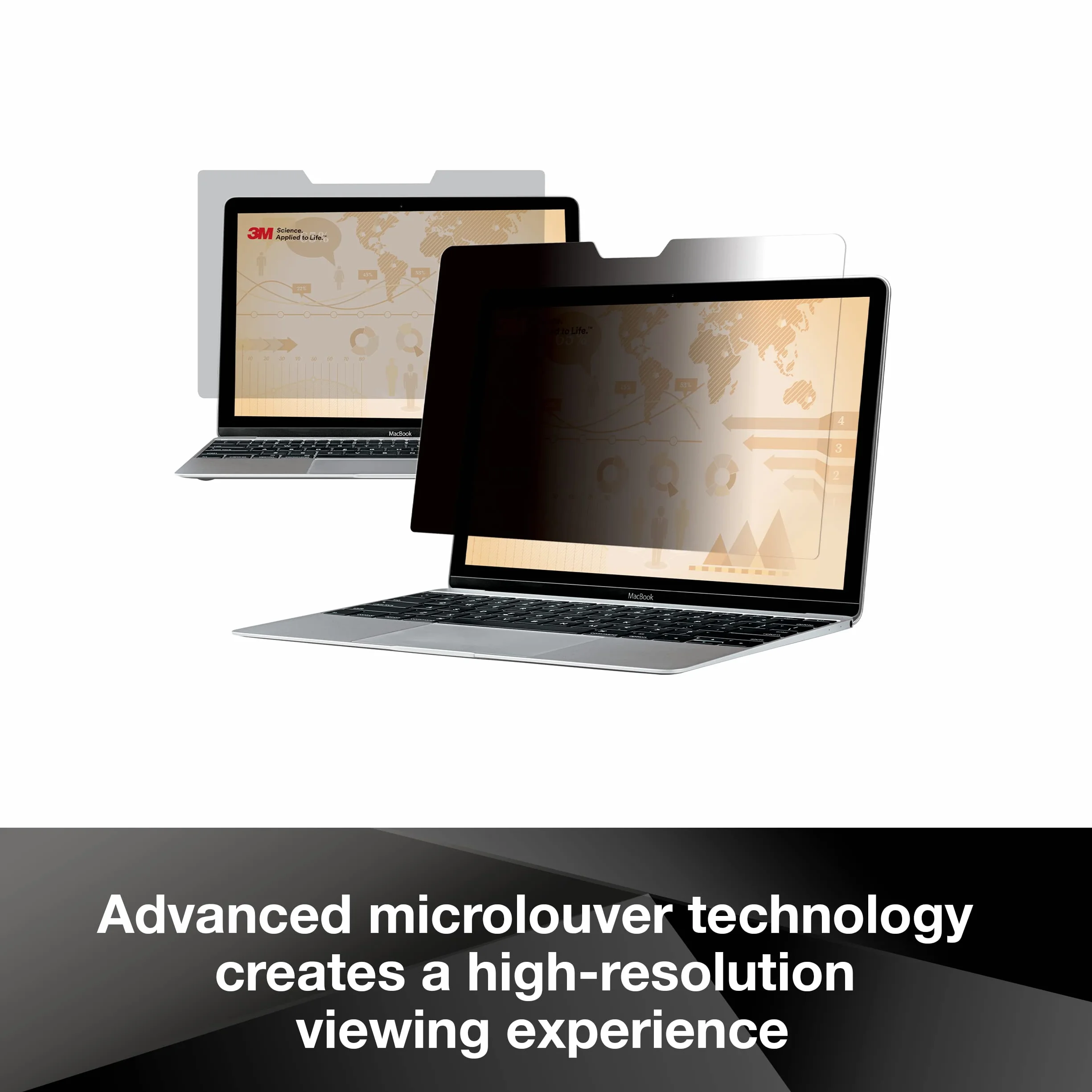 3M Privacy Filter for 27" Widescreen Monitor, Nero