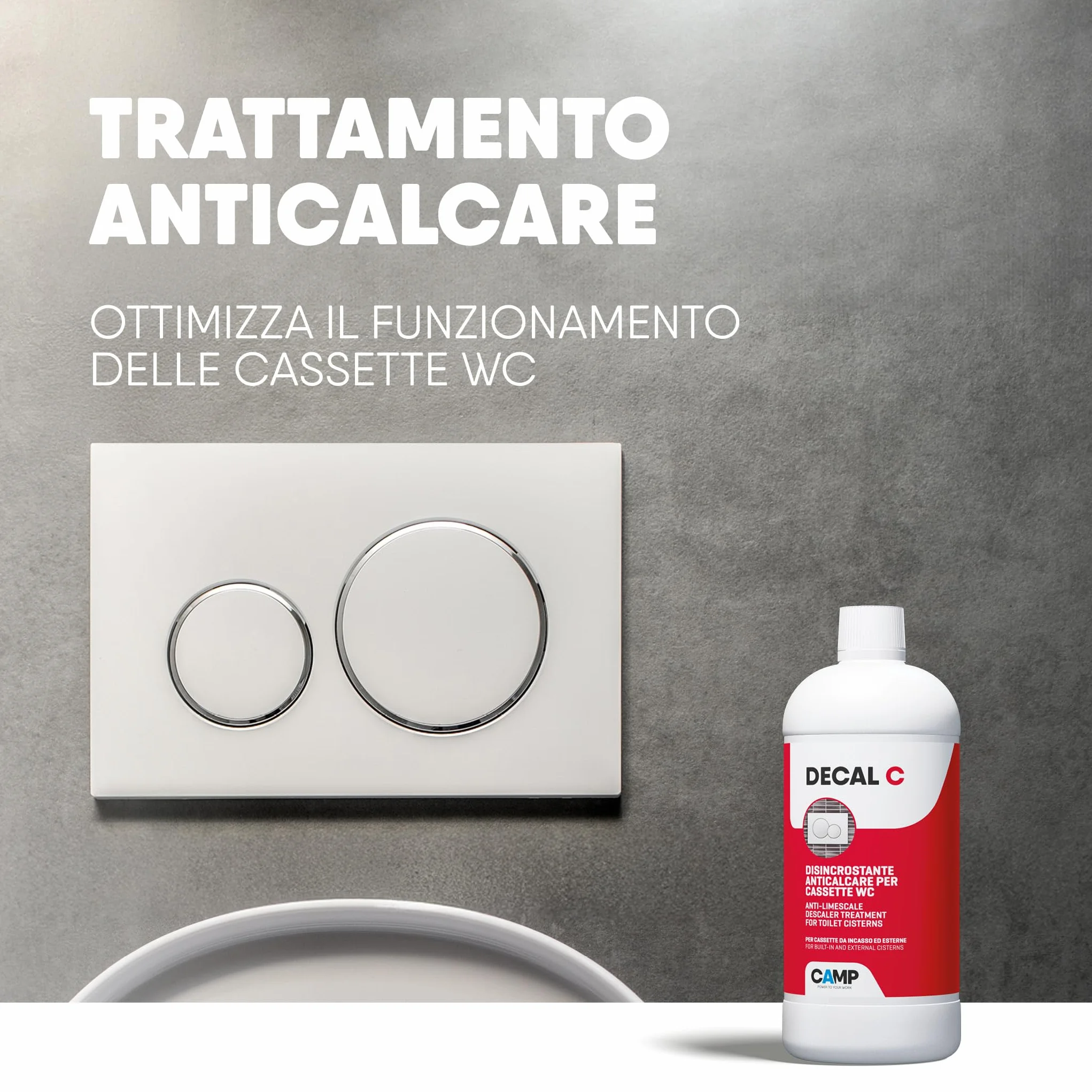 CAMP Decal C Disincrostante Anticalcare Cassetta WC 1l Made in Italy