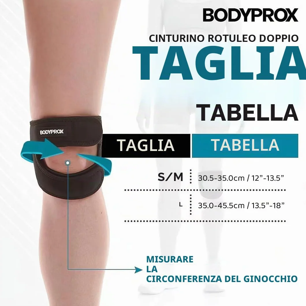 Tutore doppio per ginocchio