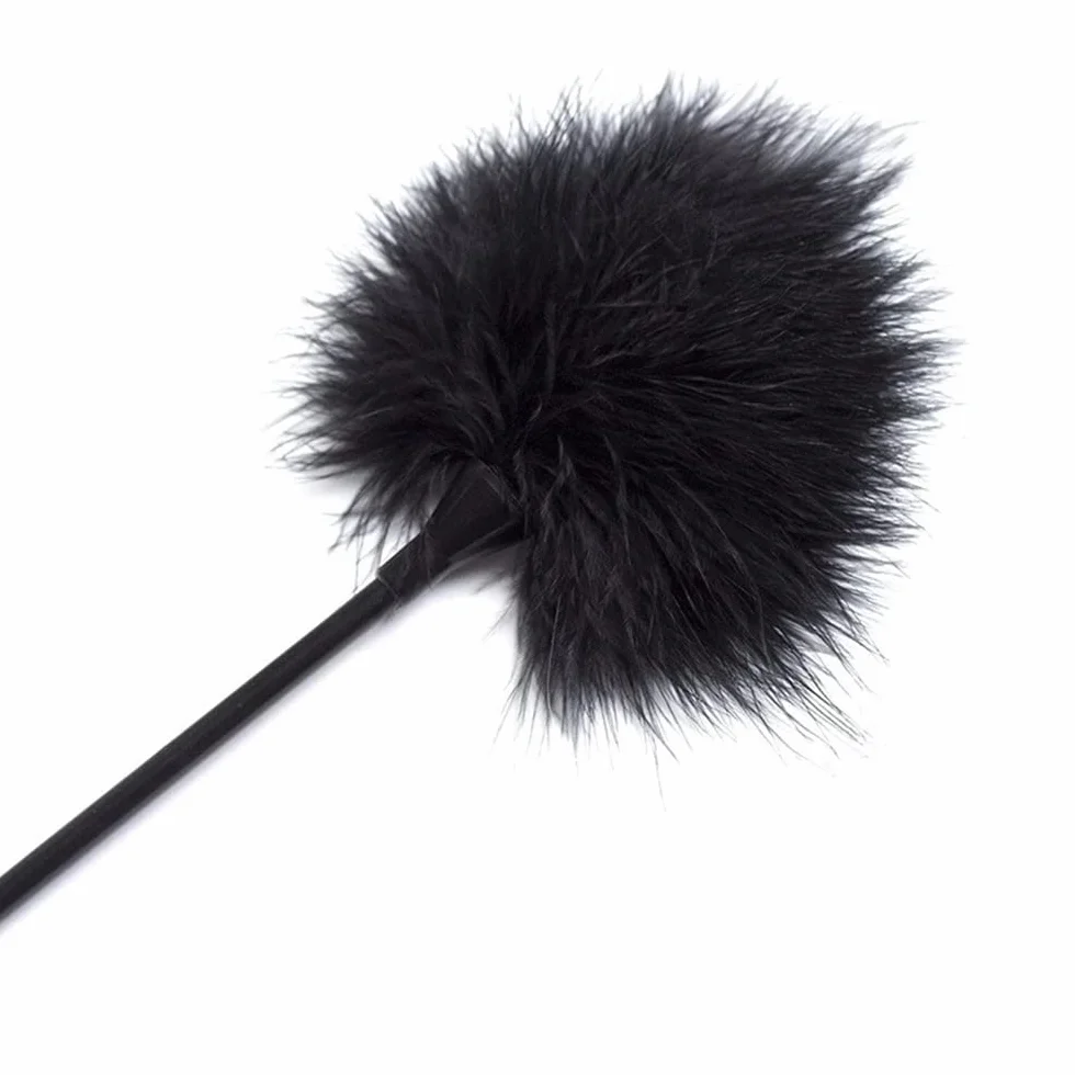 Pagaia Lunga da Solletico in Silicone con Piume per Coppie