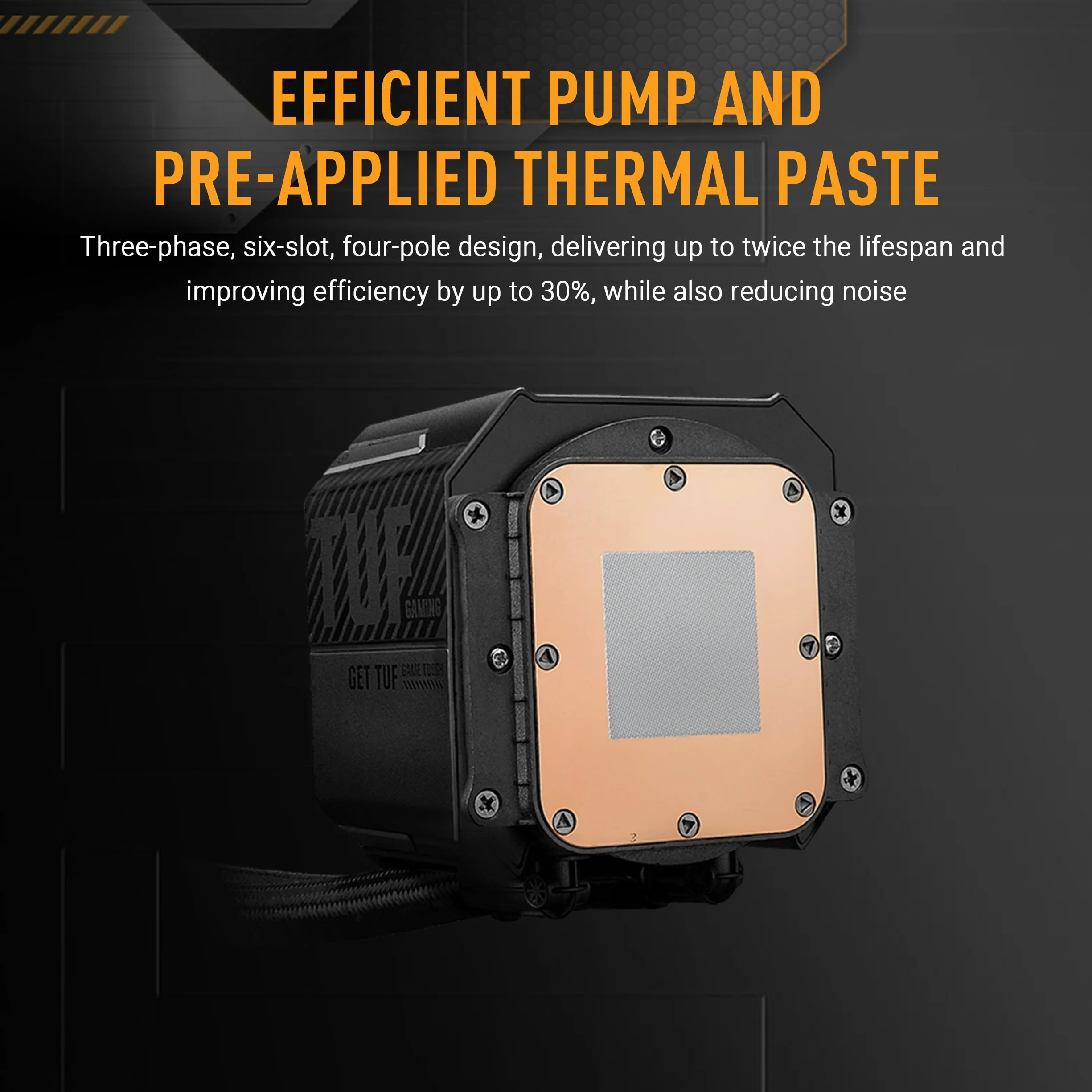 ASUS TUF Gaming LC III 360 ARGB, Dissipatore a Liquido All-in-One con Tripla Ventola TUF Gaming MF-12 Preinstallata e Integrata, Tubi da 400 mm Rinforzati, Software ASUS InfoHub, Nero