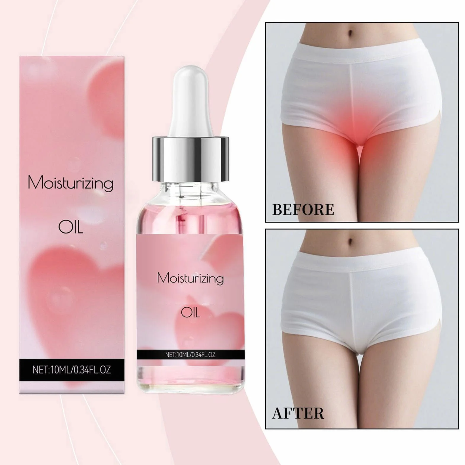 Olio vaginale 10 ml contro la siccità e prurito, cura intima rilassante