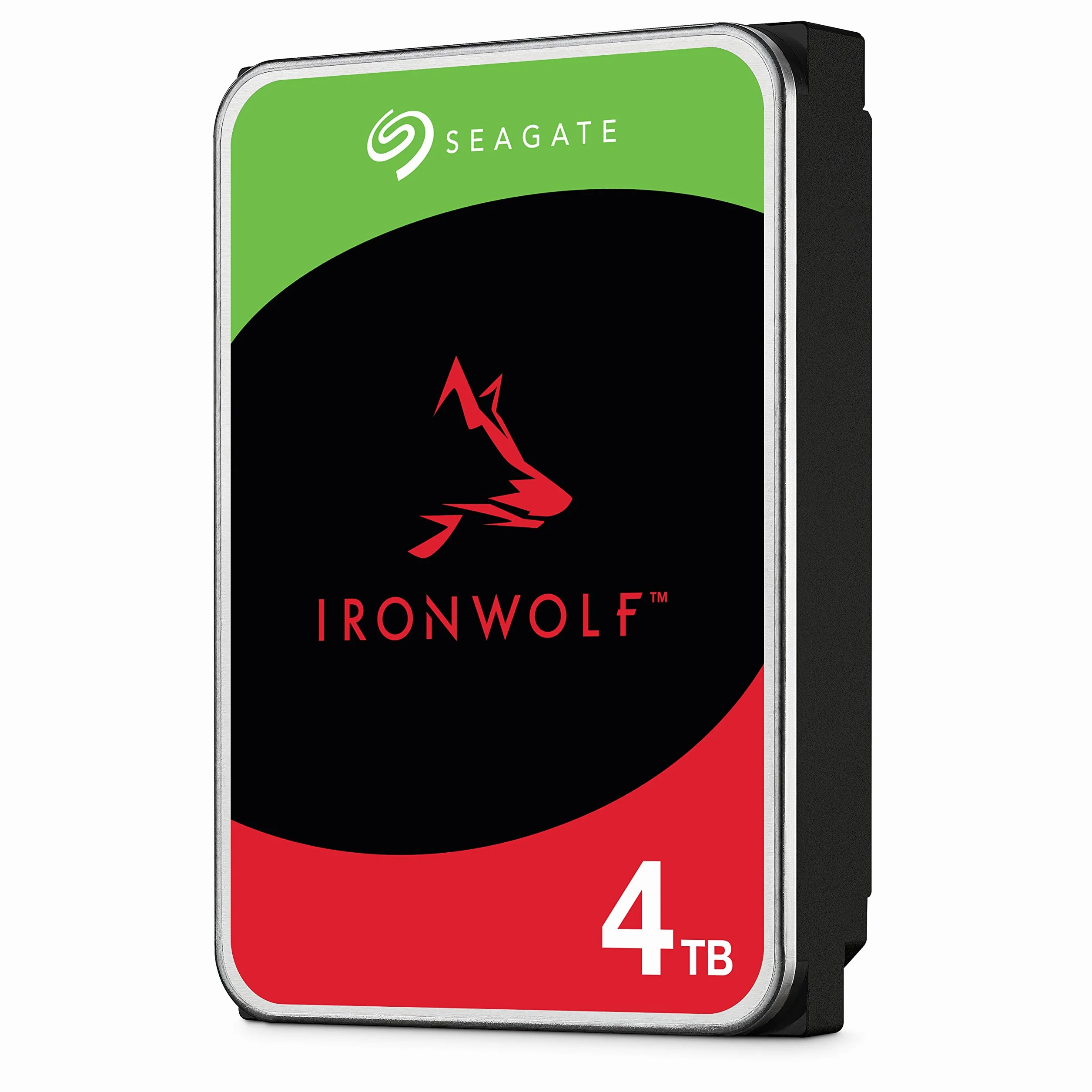 Seagate IronWolf, 4TB, Hard Disk SATA da 6GBit/s, HDD, CMR 3,5" 5.900 RPM, Cache da 64 MB per NAS con Sistema RAID, 3 anni Rescue Services (ST4000VN008)