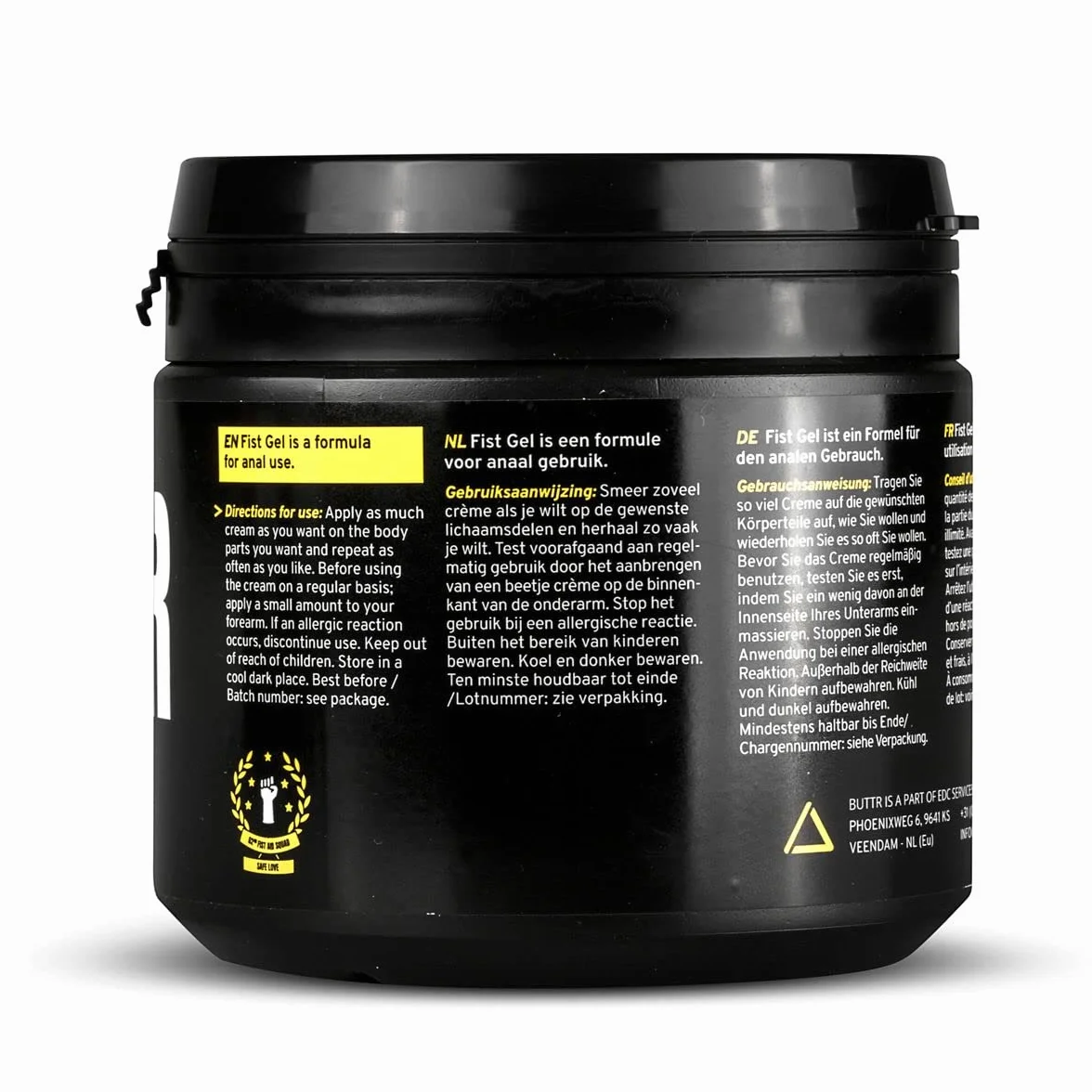 BUTTR Fisting Gel lubrificante a base d'acqua 500 ml per rapporti anali