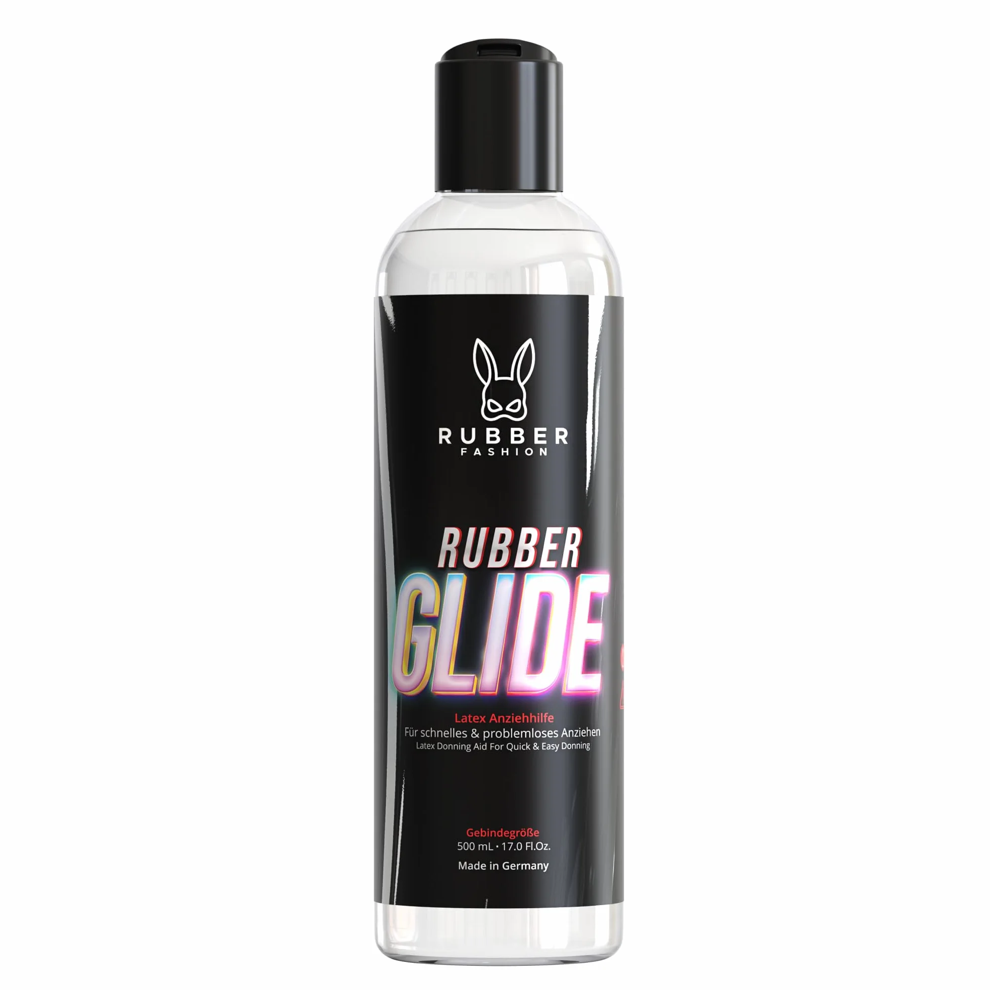 Olio di silicone per abbigliamento in lattice RubberGlide Rubberfashion lucido