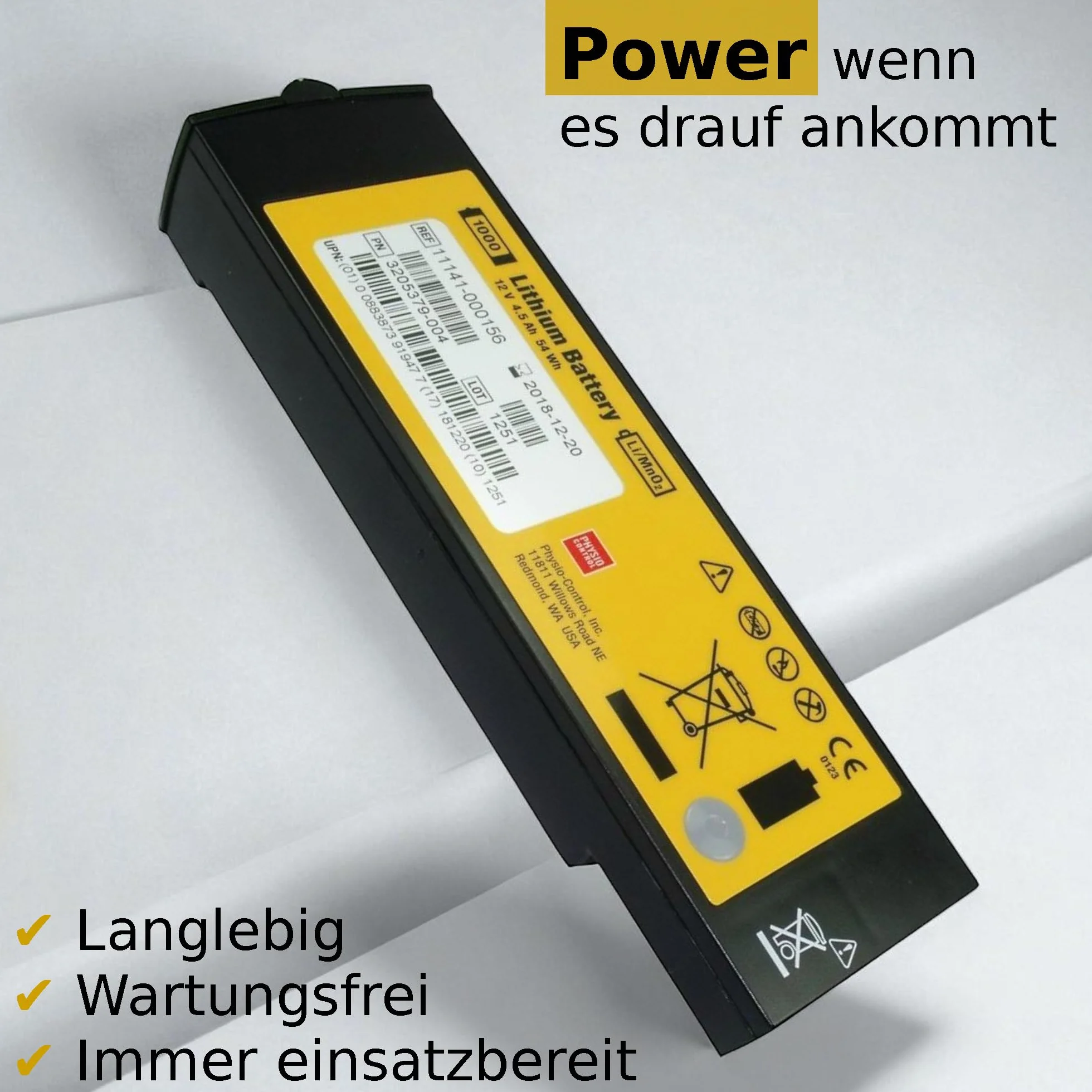 Batteria per Defibrillatore AED Physio Control LIFEPAK LP 1000 (LP1000)