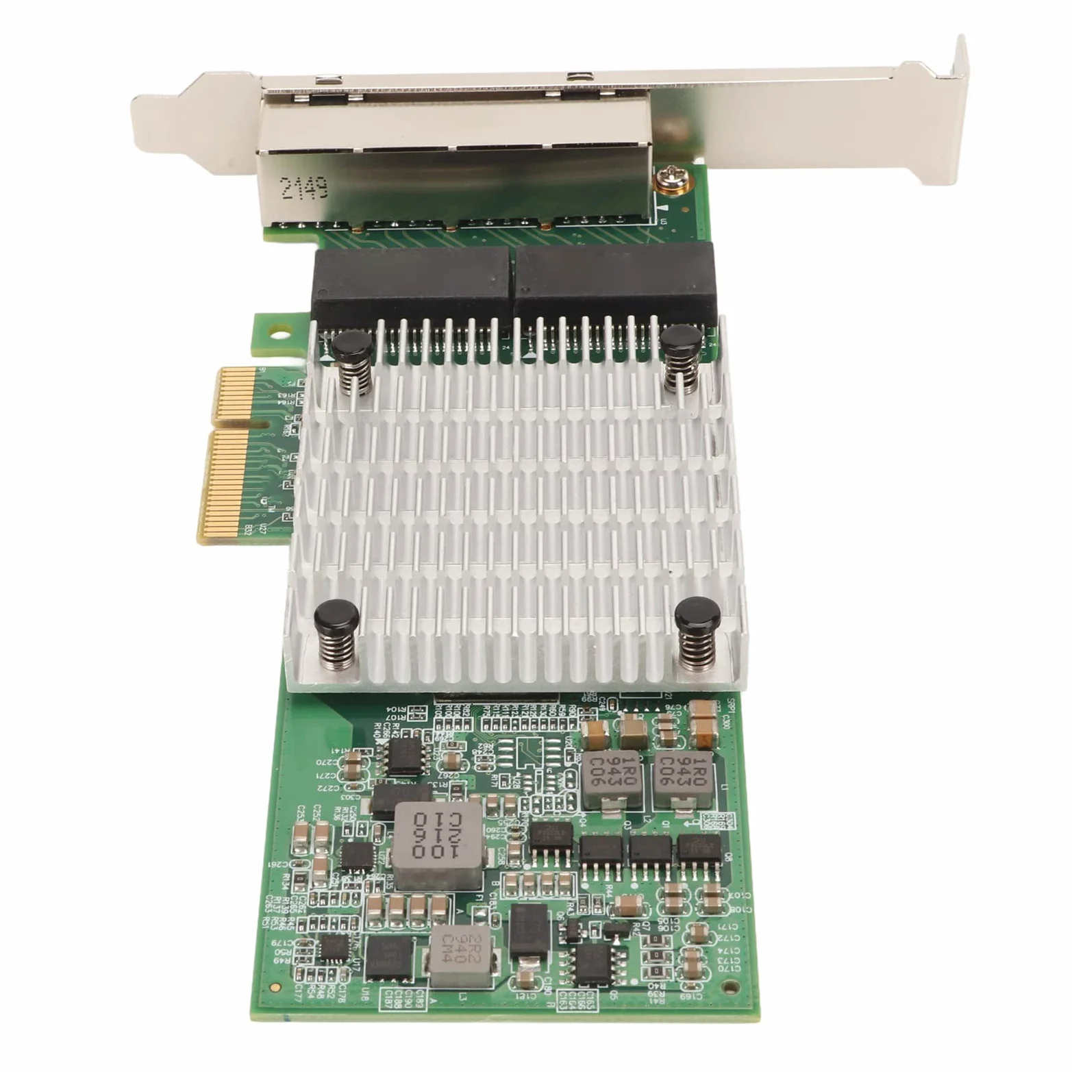 Scheda di Rete per Computer Desktop, Scheda WiFi PCIEx4 4 Porte Gigabit per Chip I350, Grande Dissipatore di Calore Scheda Ethernet Interfaccia RJ45 per Computer Desktop