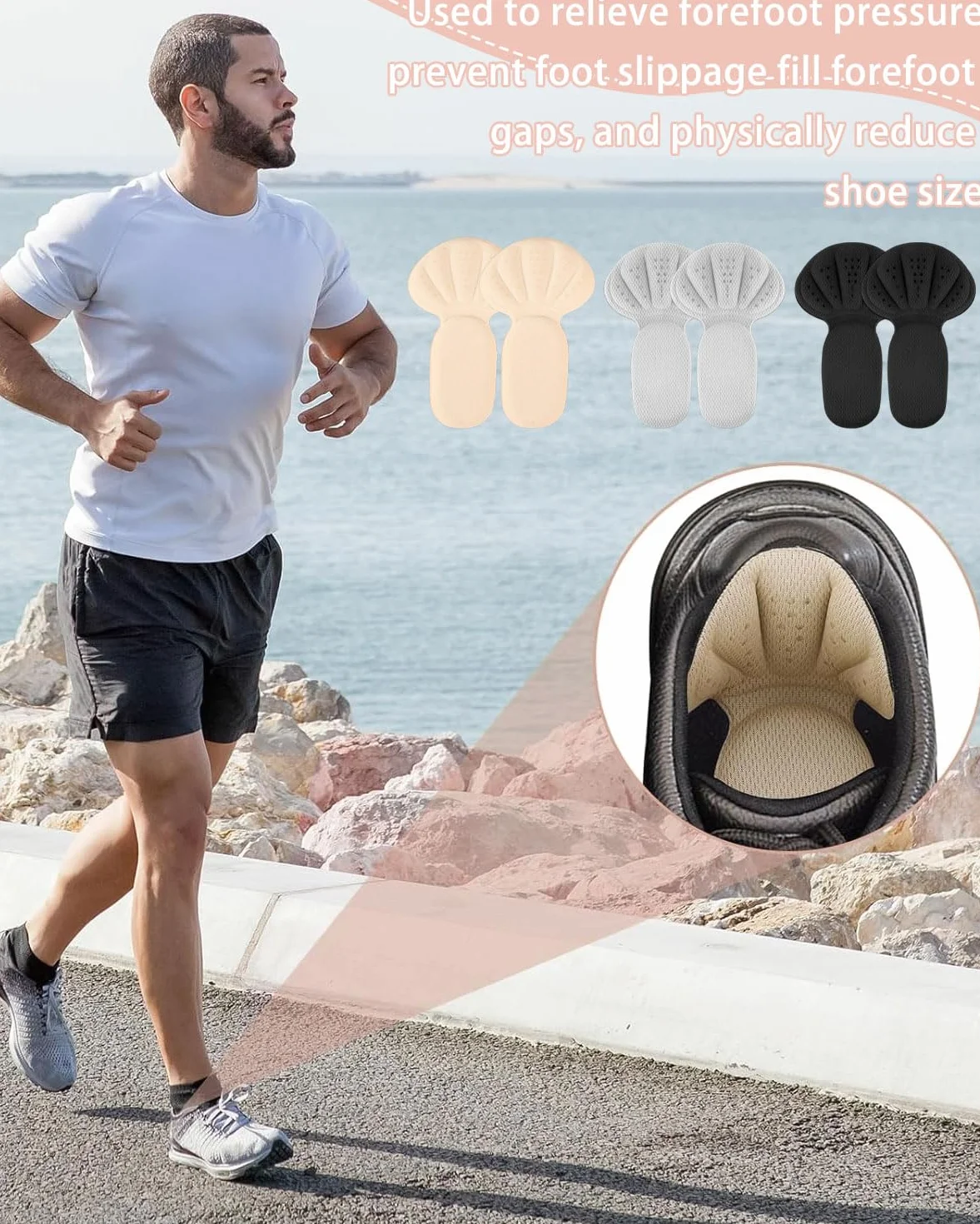 Cuscinetti Per Tallone Salva Scarpe Antivesciche Nero Grigio Beige