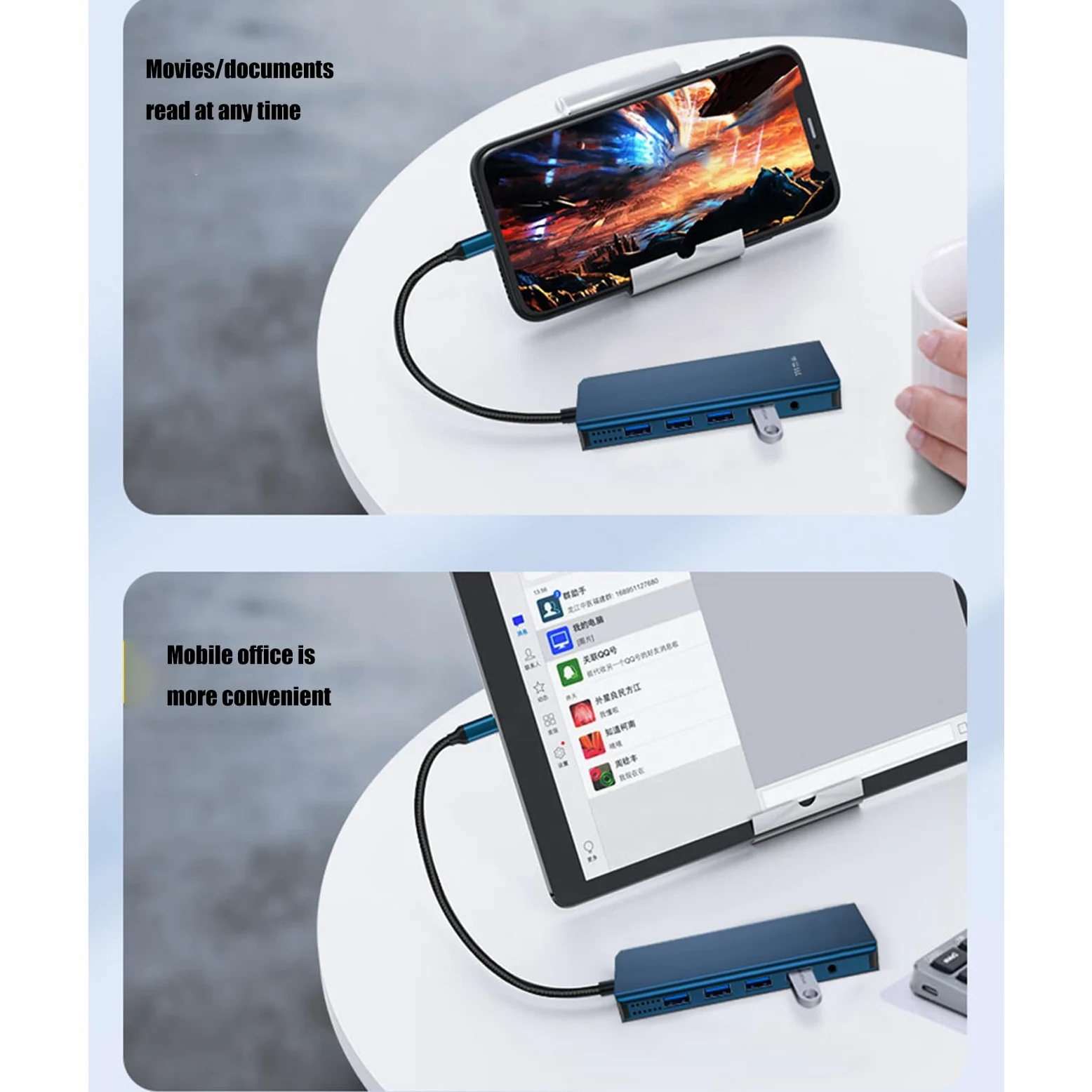 Docking Station Adattatore per Doppio Monitor Adattatore USB C 12 in 1 con VGA Gigabit Ethernet 4 Porte USB 3.0 Lettore schede Supporto per Doppio Display