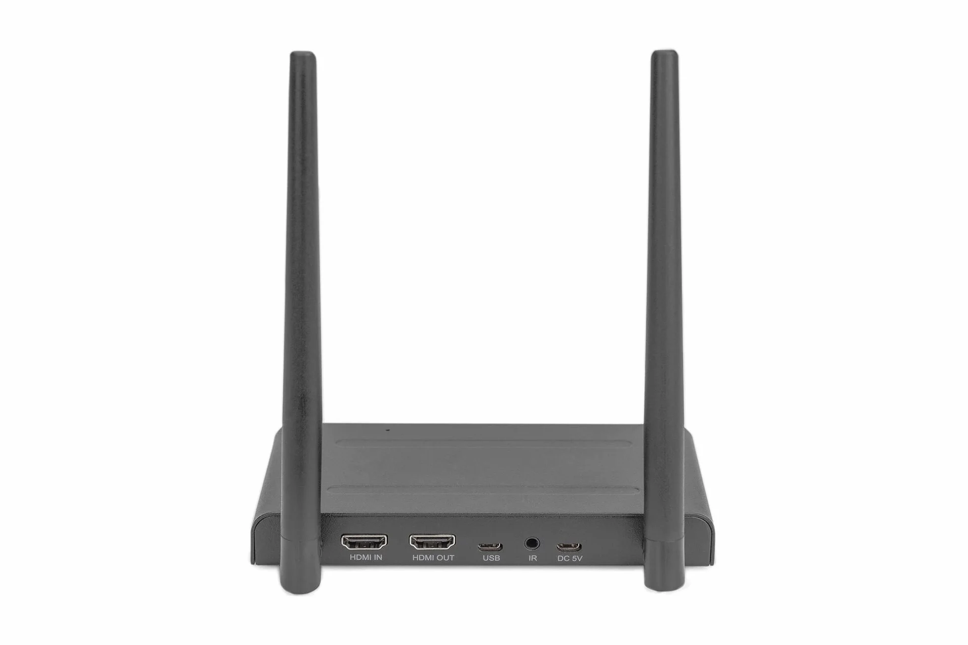 DIGITUS Wireless HDMI KVM Extender Set - portata fino a 200 m - FullHD 1080p/60Hz - punto a punto - uscita HDMI Loop - trasmissione IR - nero