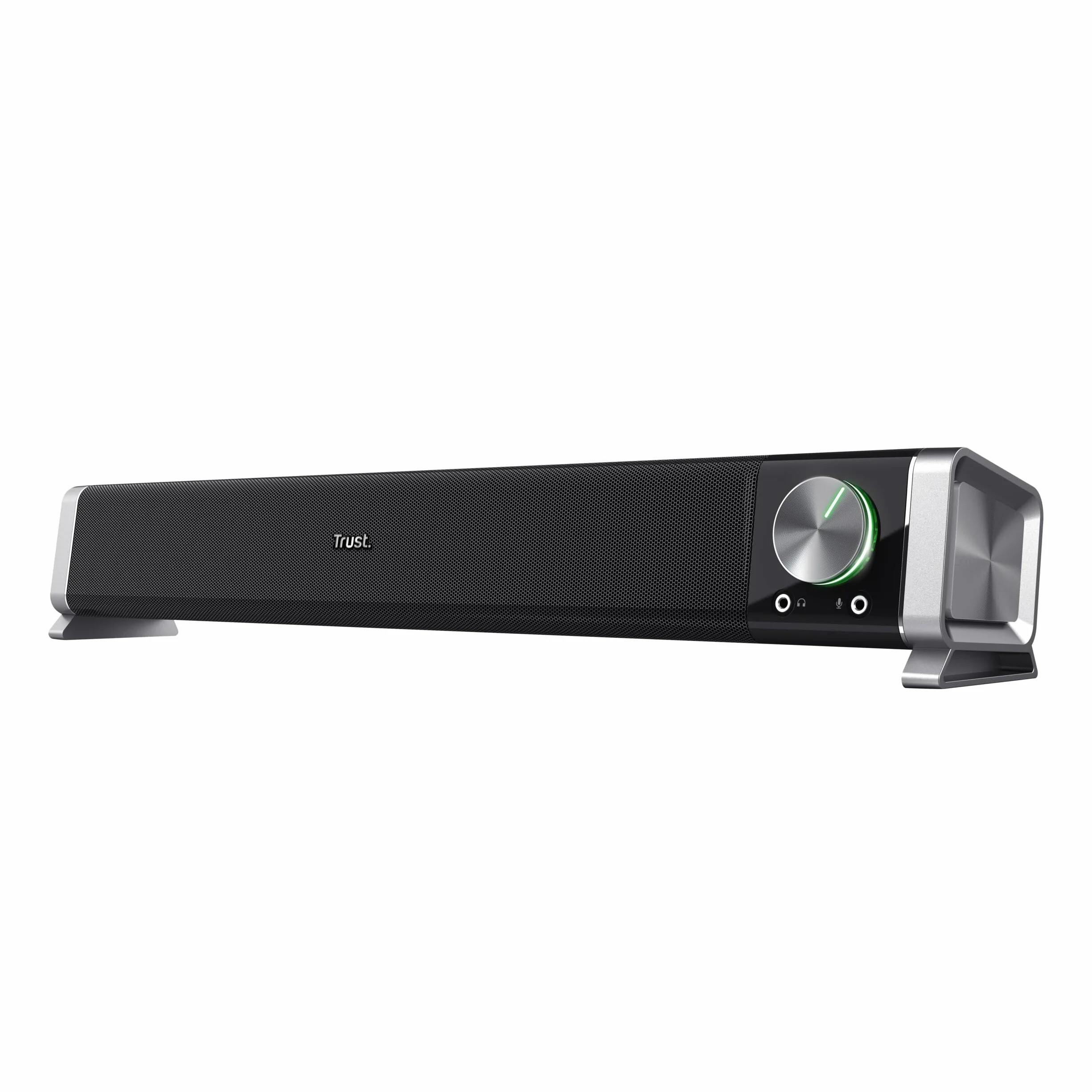 Trust Asto Soundbar PC 12 W Jack 3.5 mm Alimentazione USB Barra Audio Compatta Altoparlanti per Computer Nero