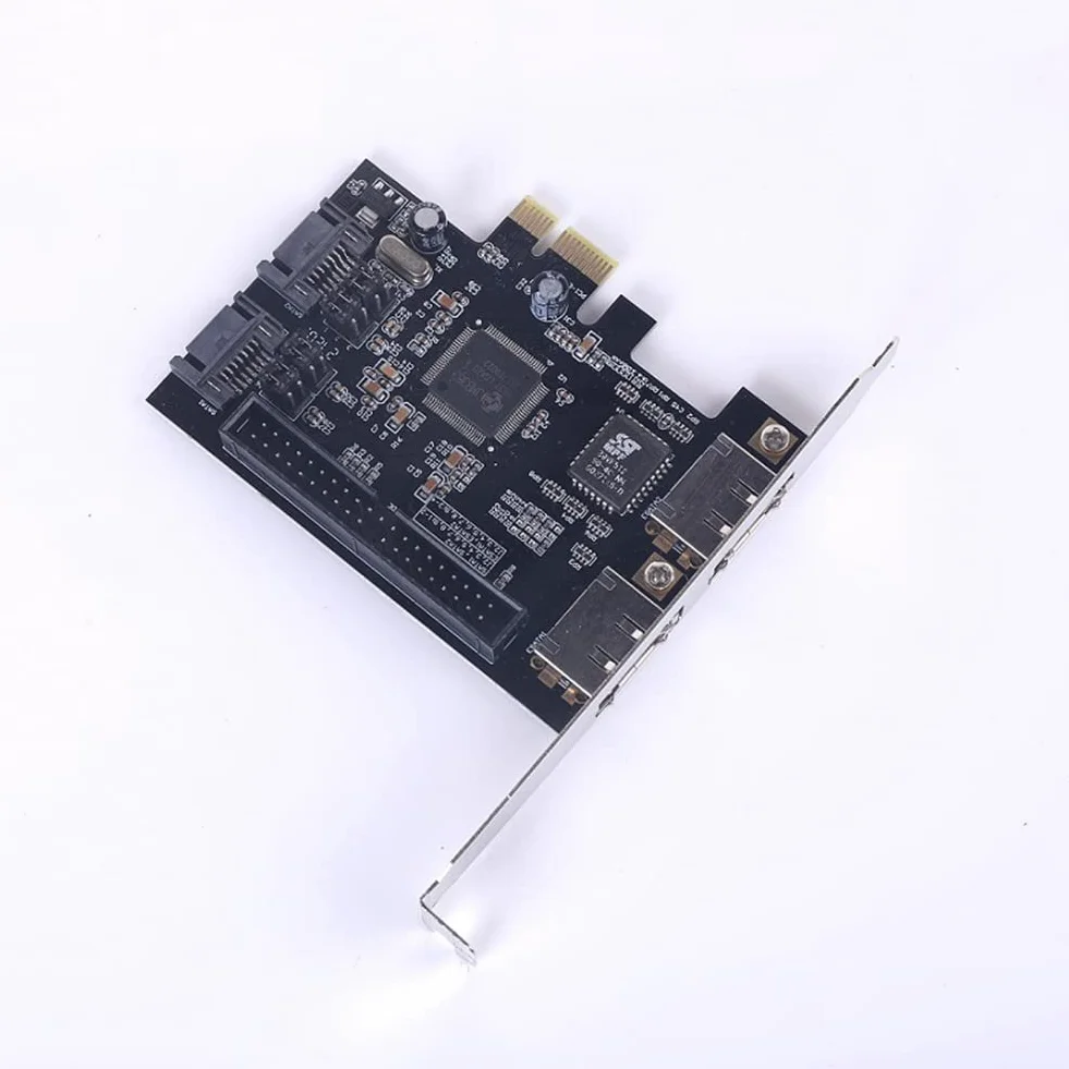 Aliaga 1 PCS SATA IDE PCI e Adapter Card PCI e A SATA 2.0 + IDE ESATA X2 Combo Adapter Controller Card