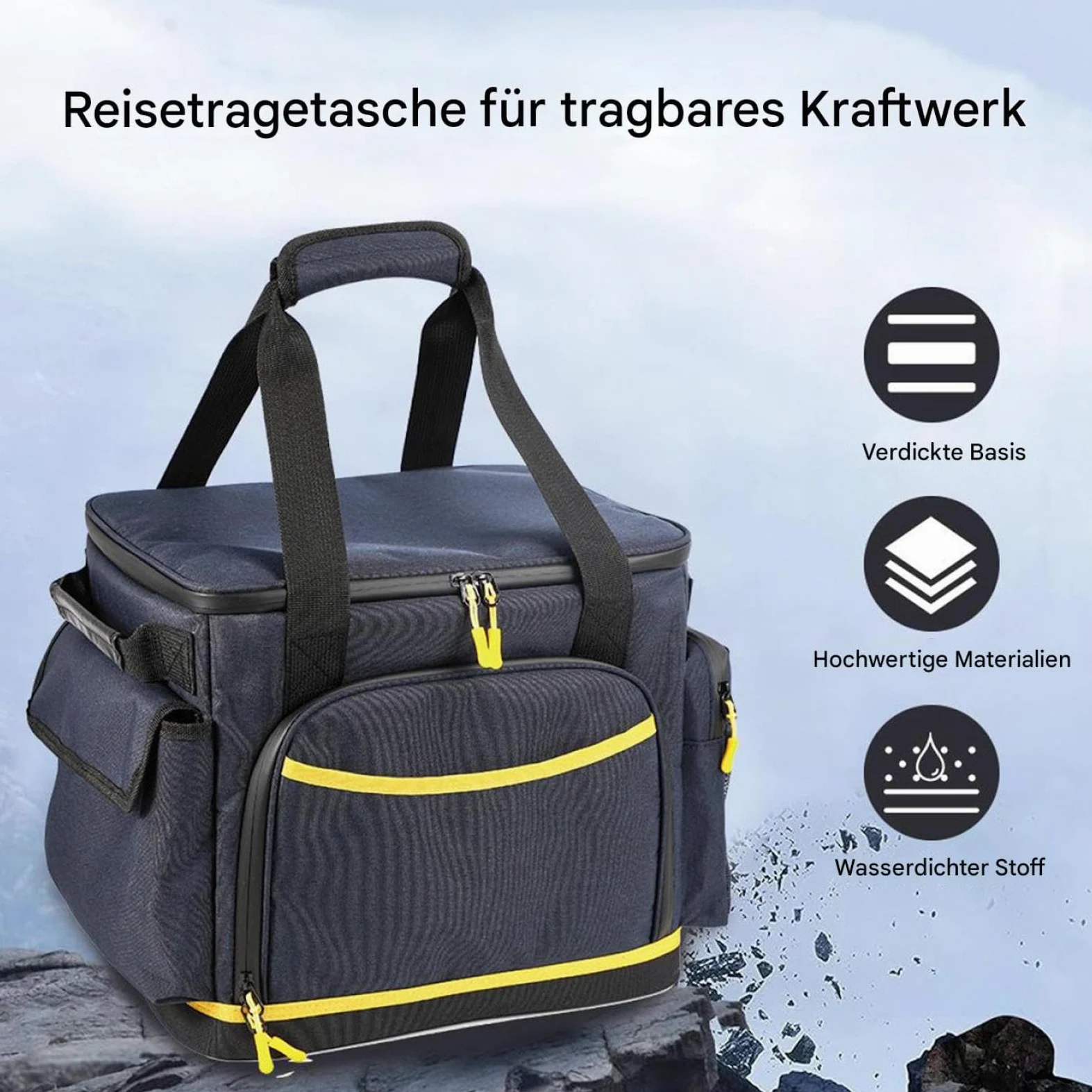 Organizer Cavi Di Ricarica Da Viaggio Custodia Multitasca Anti-E Antiurto | Porta Cavi Di Ricarica Portatile Custodia Organizer In Tessuto Oxford Per Elettronica Da Viaggio