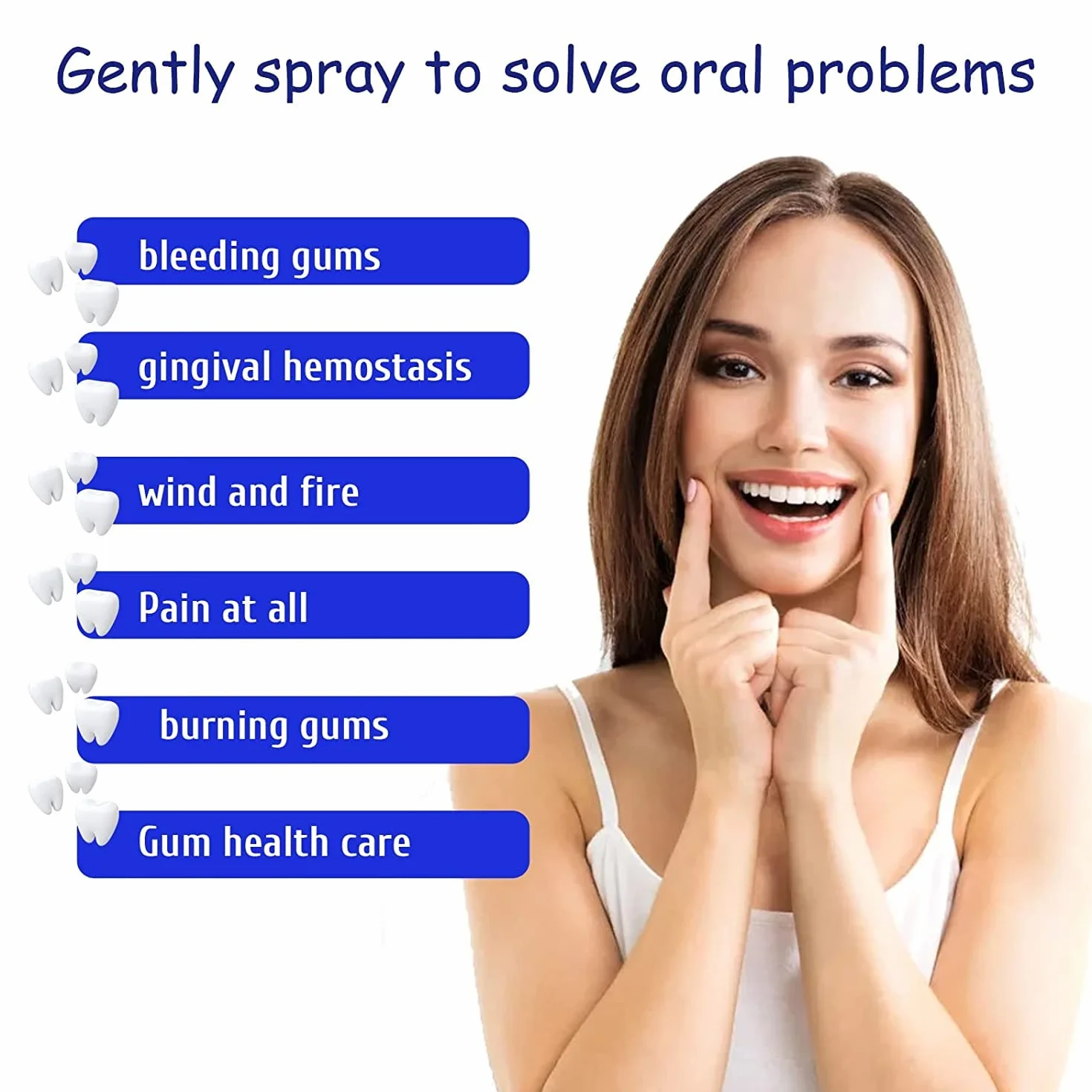 Spray per il trattamento dei denti: allevia mal di denti, gengive e dolori muscolari