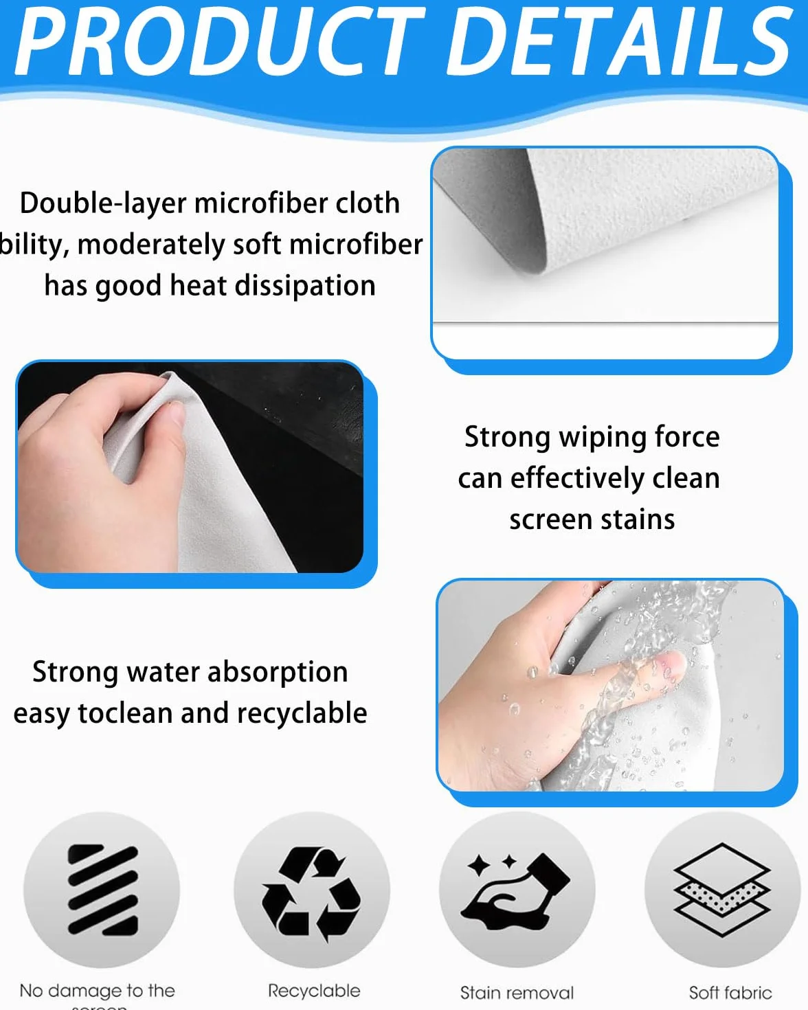 Panno Tastiera del Computer Portatile,Pellicola Protettiva per Tastiera,Rivestimento in Microfibra Resistente e Antistrappo e Panno per Pulizia per MacBook Air/Pro da 13"/14"