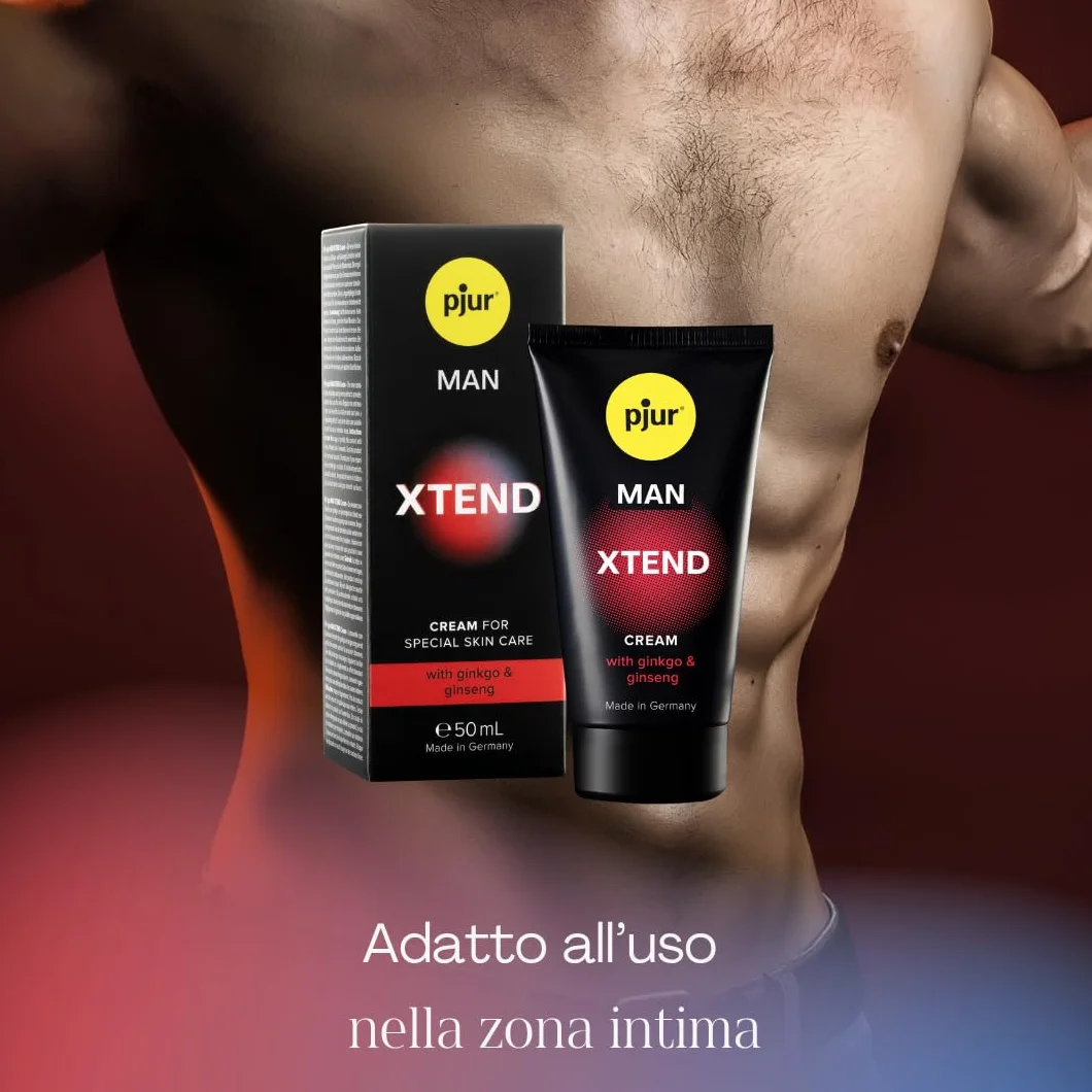 pjur MAN XTEND Cream 50ml Crema per erezione con estratto di ginkgo e ginseng