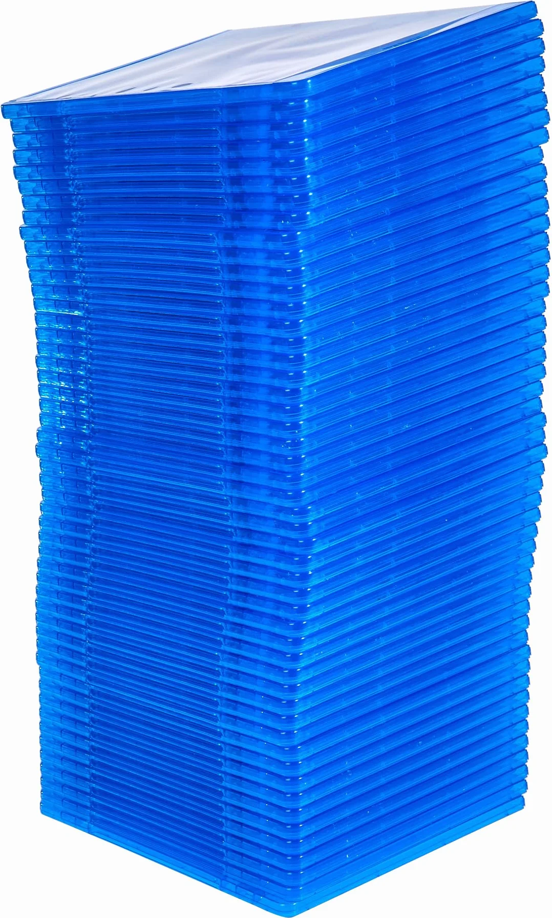 MediaRange BOX39-50 Blu-ray case 1dischi Blu, Trasparente custodia CD/DVD, 1 Confezione da 50 pezzi