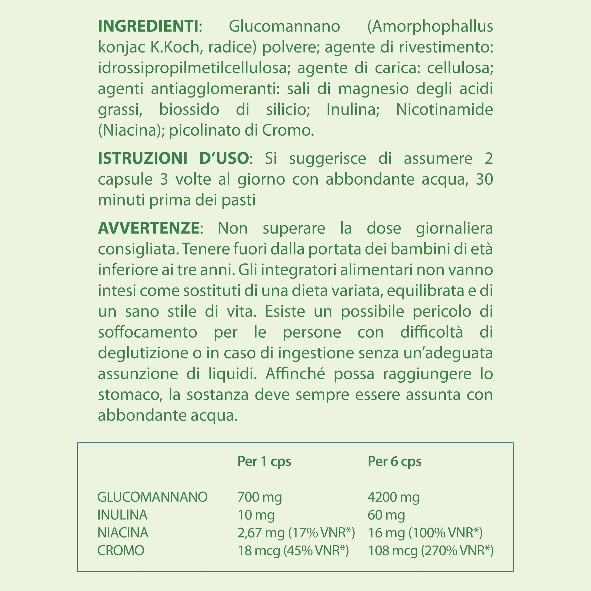 ELIXIR SLIM GLUCOMANNANO Integratore Controllo del Peso 210 Capsule Made In Italy