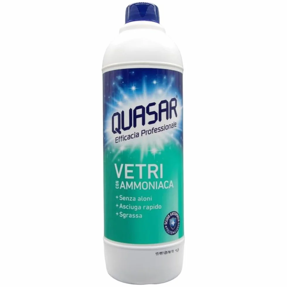 Detergente VETRI Con AMMONIACA Ricarica Asciuga Rapido Sgrassa 580ml (4 Ricariche)