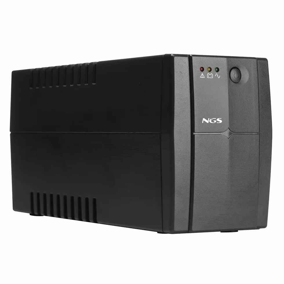 NGS FORTRESS1200V3 - Gruppo di continuità UPS, Off Line UPS 800 VA, Tensione a Uscita Stabile di 480W per 2 Prese Schuko