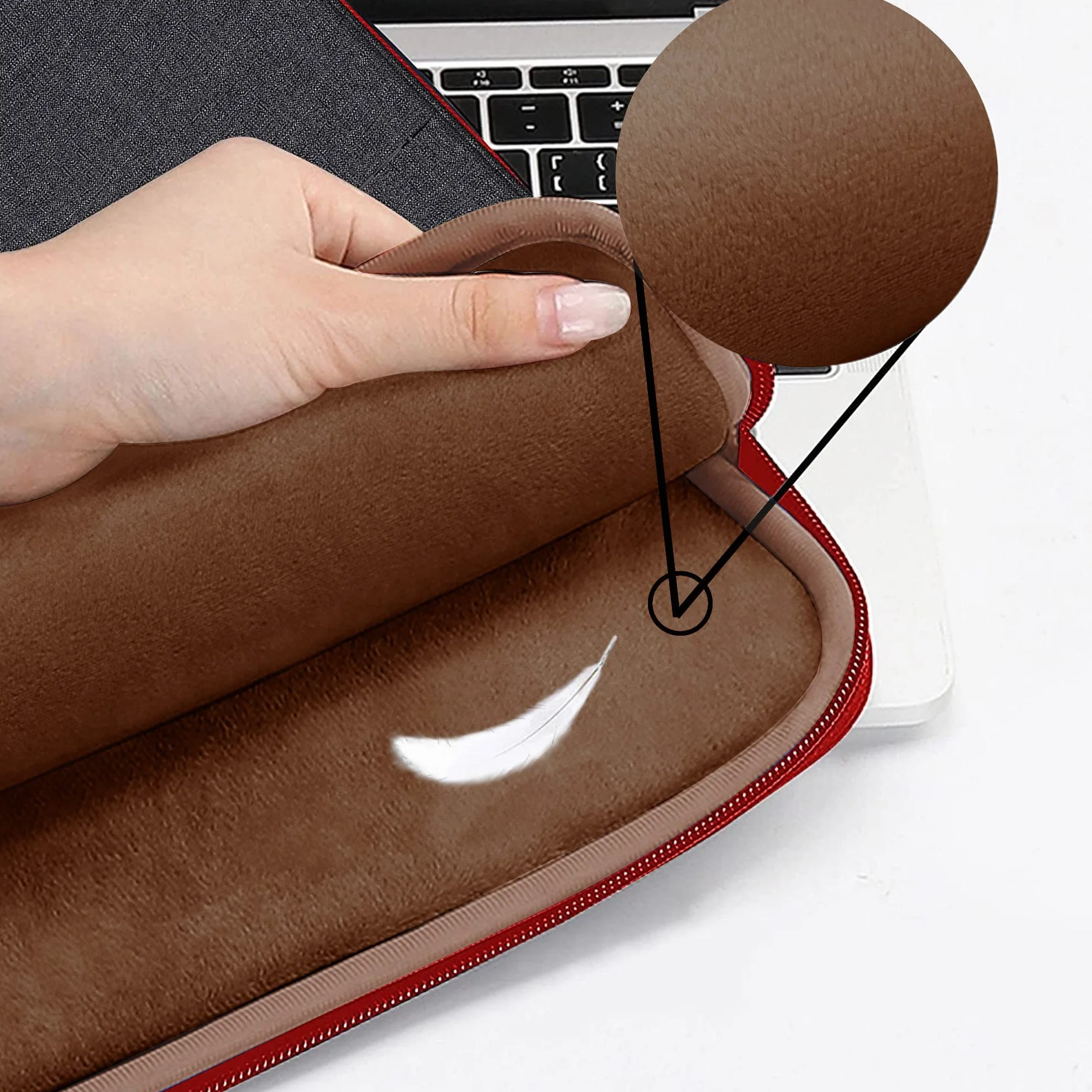 ZINZ Zaino per Laptop Sottile ed Espandibile, Resistente all'acqua, Compatibile con MacBook Pro 16" 2026-2019 M4 M3 M2 M1, Mac da 15,4" e la Maggior Parte dei Notebook da 15"-16", B01RD01