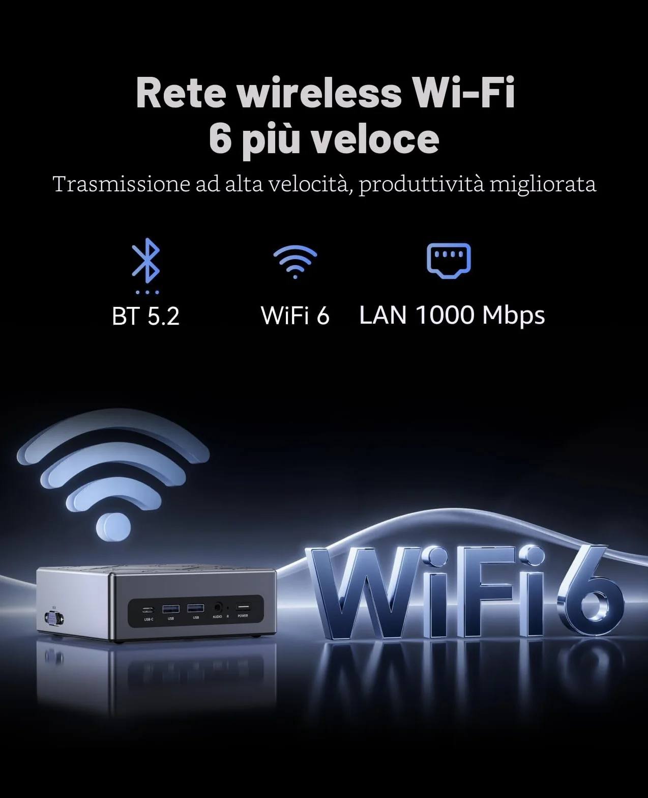 NiPoGi Mini PC Intel Core i5-12600H 32GB RAM 512GB NVMe SSD WiFi6 BT5.2 Triple 4K Display