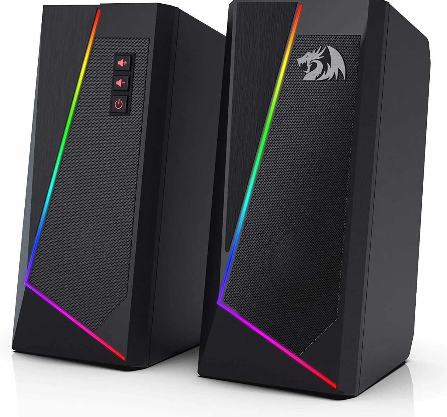 Redragon GS520 Anvil RGB Desktop Altoparlanti stereo PC 2.0 canali LED bassi potenziati controllo volume