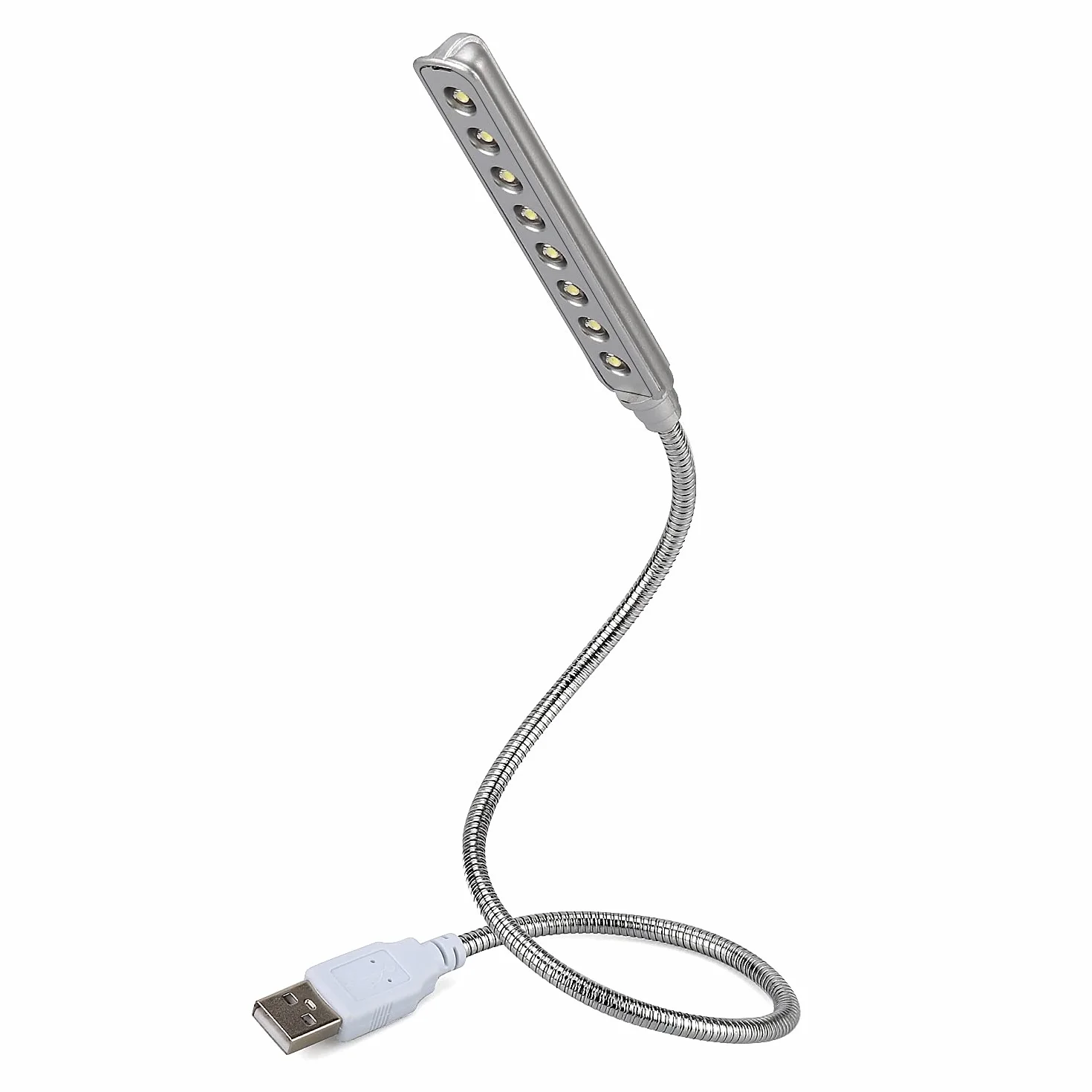 Daffodil ULT05 – USB LED light – 8 super luminoso LED lampada da lettura – Nessuna batteria necessaria – compatibile con PC e Mac