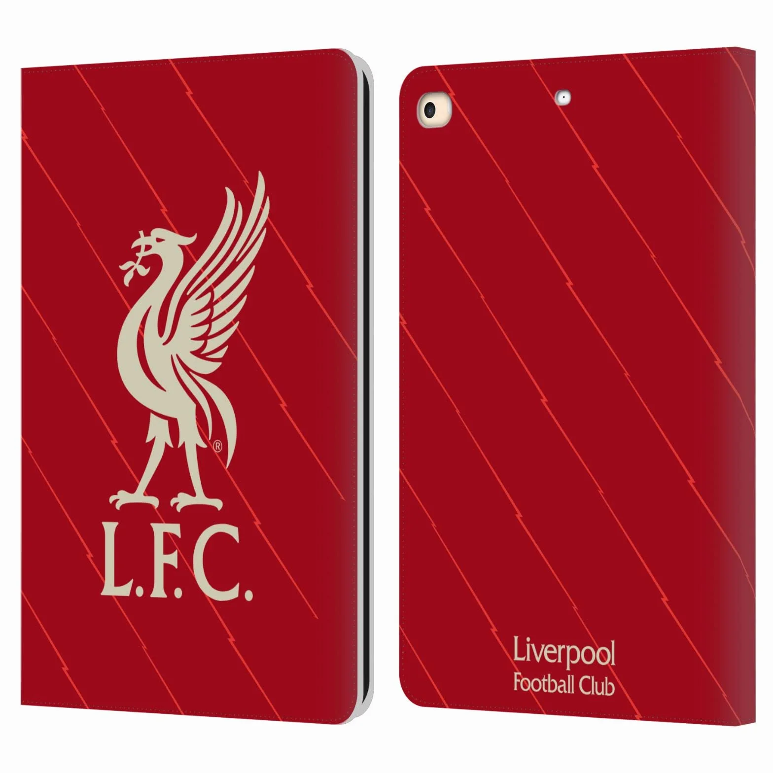 Head Case Designs Licenza Ufficiale Liverpool Football Club Home 2021/22 Custodia Portafoglio in Pelle Compatibile con Apple iPad 9.7 2017 / iPad 9.7 2018