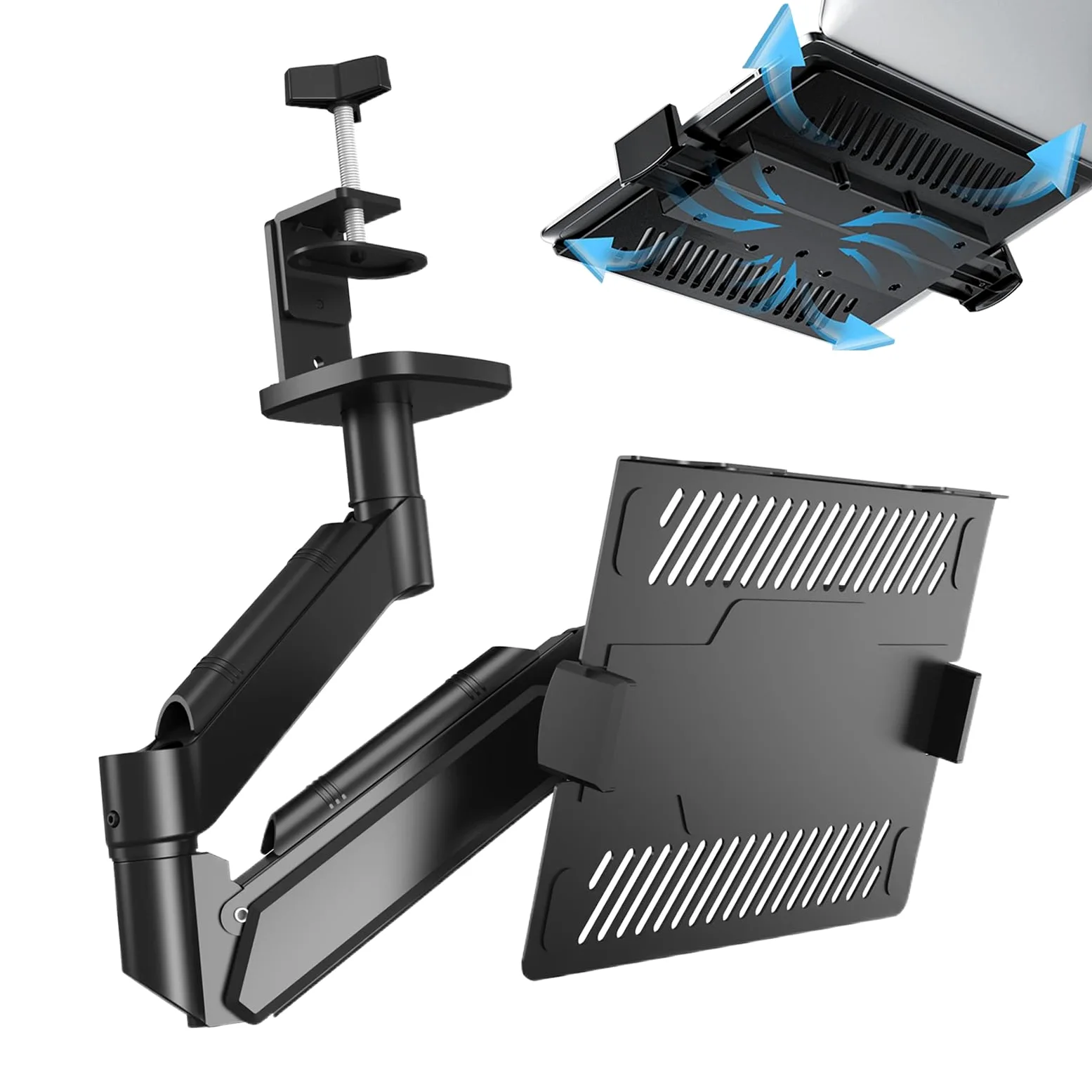 Supporto Regolabile per Laptop da Scrivania Sostegno Verticale Telescopico | Scrivania per Monitor Ideale per Cinema Lettura Ufficio Casa Studio e Riunioni