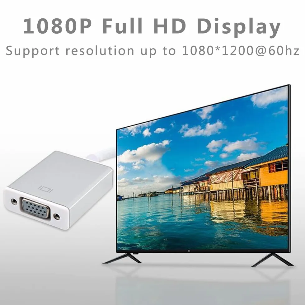 Adattatore USB C a SVGA Convertitore Thunderbolt 3 per MacBook Pro 2019/2018/2017 MacBook Air iPad Pro 2018 iPad Air 5/4 Samsung Galaxy S10/S9