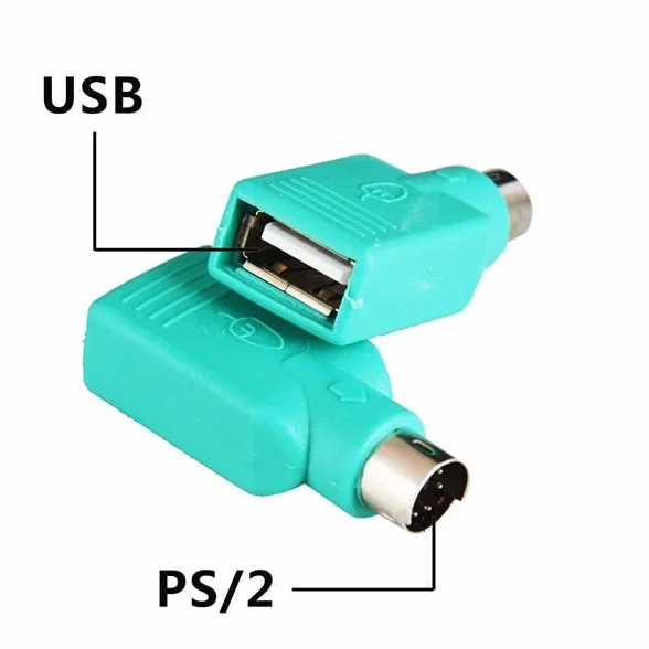 ADATTATORE PC TASTIERA PS2 CONNETTORE FILO on MOUSE USB CONVERTITORE CAVO