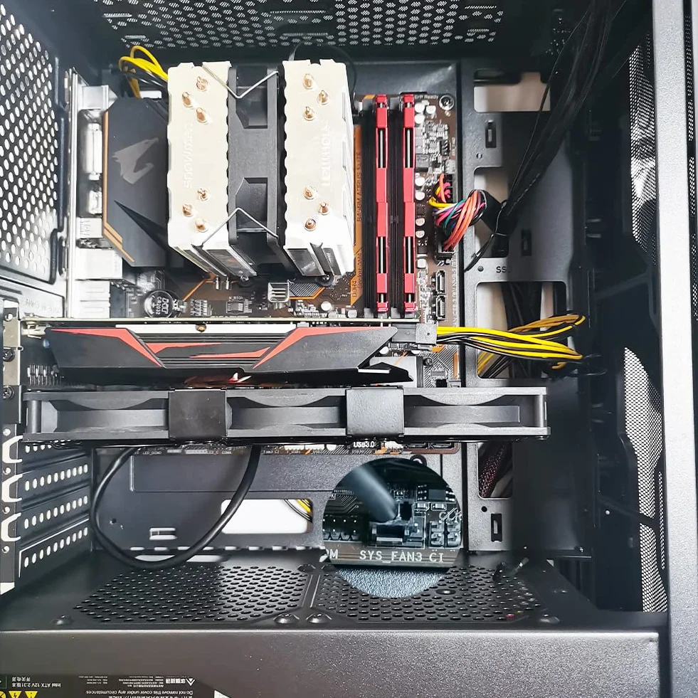 Ventola di raffreddamento per scheda grafica 3 x 92 mm 2 pin, ventola GPU, ventola PCI, supporta l'interfaccia SYS_FAN, adatto per gtx 1080ti, gtx1060, rtx 3080ti...