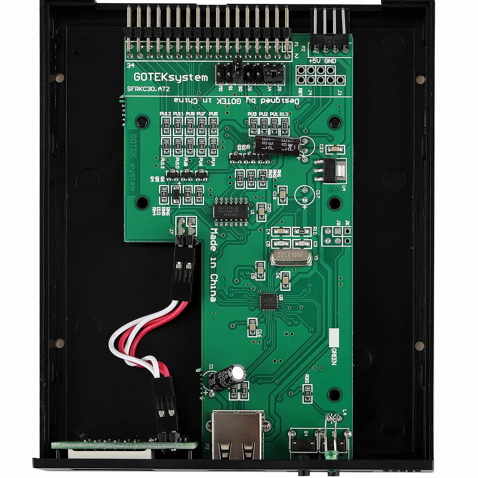 GoTEK SFR1M44-U100 Emulatore floppy drive SSD USB da 3,5 pollici 1,44 MB nero
