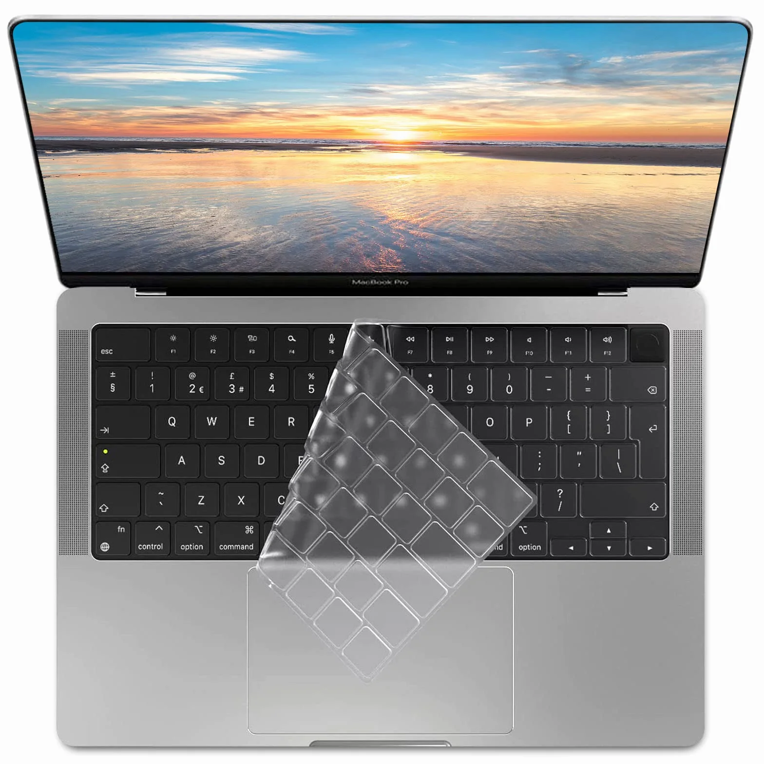 ZYB Ultrasottile TPU Copritastiera per MacBook,Cover Copri tastiera con 2022 2023 2024 MacBook Air M3 M2 13.6 15.3,2021-2024 Copri tastiera MacBook Pro 14/16 M4 M3 M2 M1,Italia Layout Mac Accessori