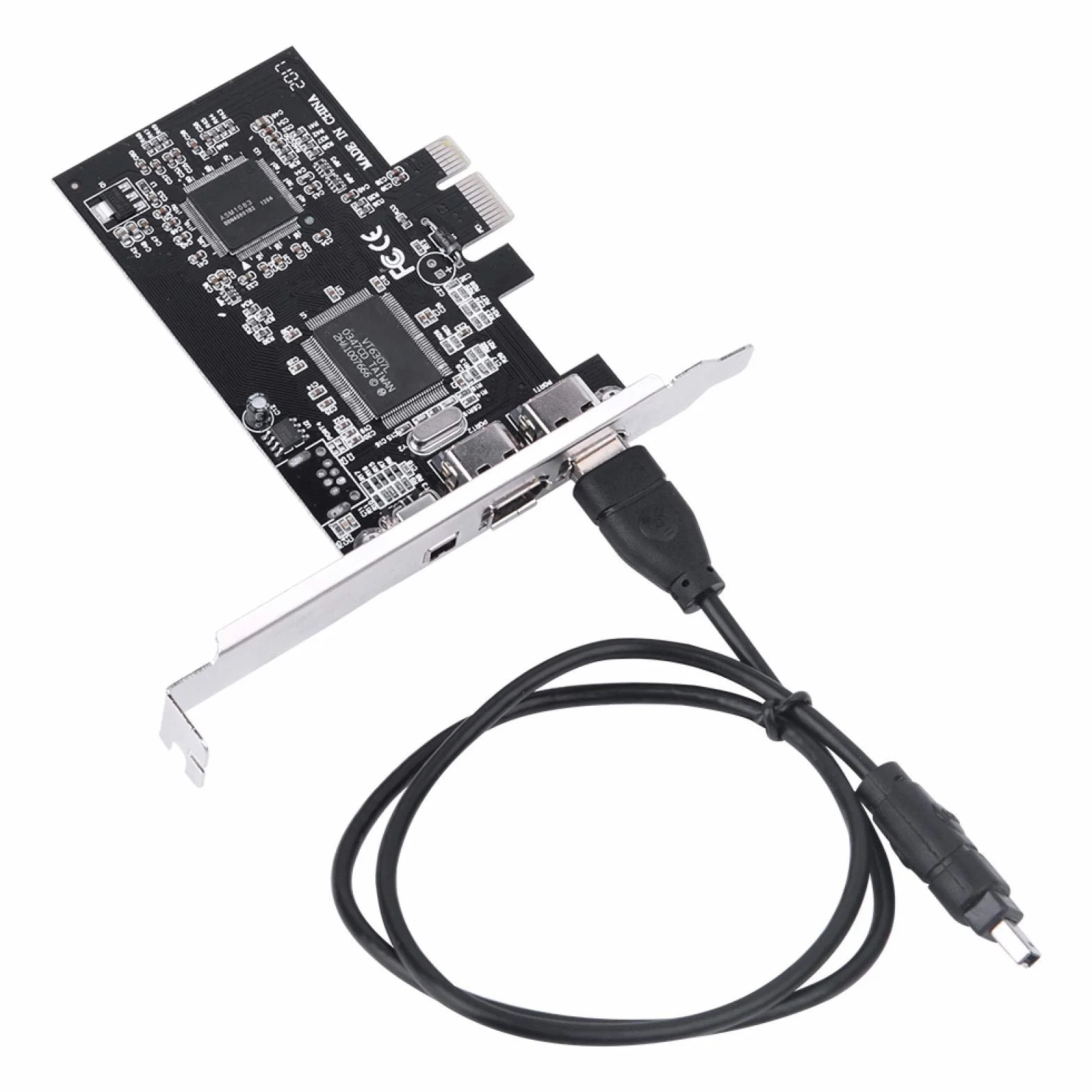 Scheda PCI-E, Scheda Express PCI-E PCI Express FireWire 1394a Scheda Controller IEEE 1394 con Cavo FireWire per Dispositivi FireWire 800 (1394b) 1394a
