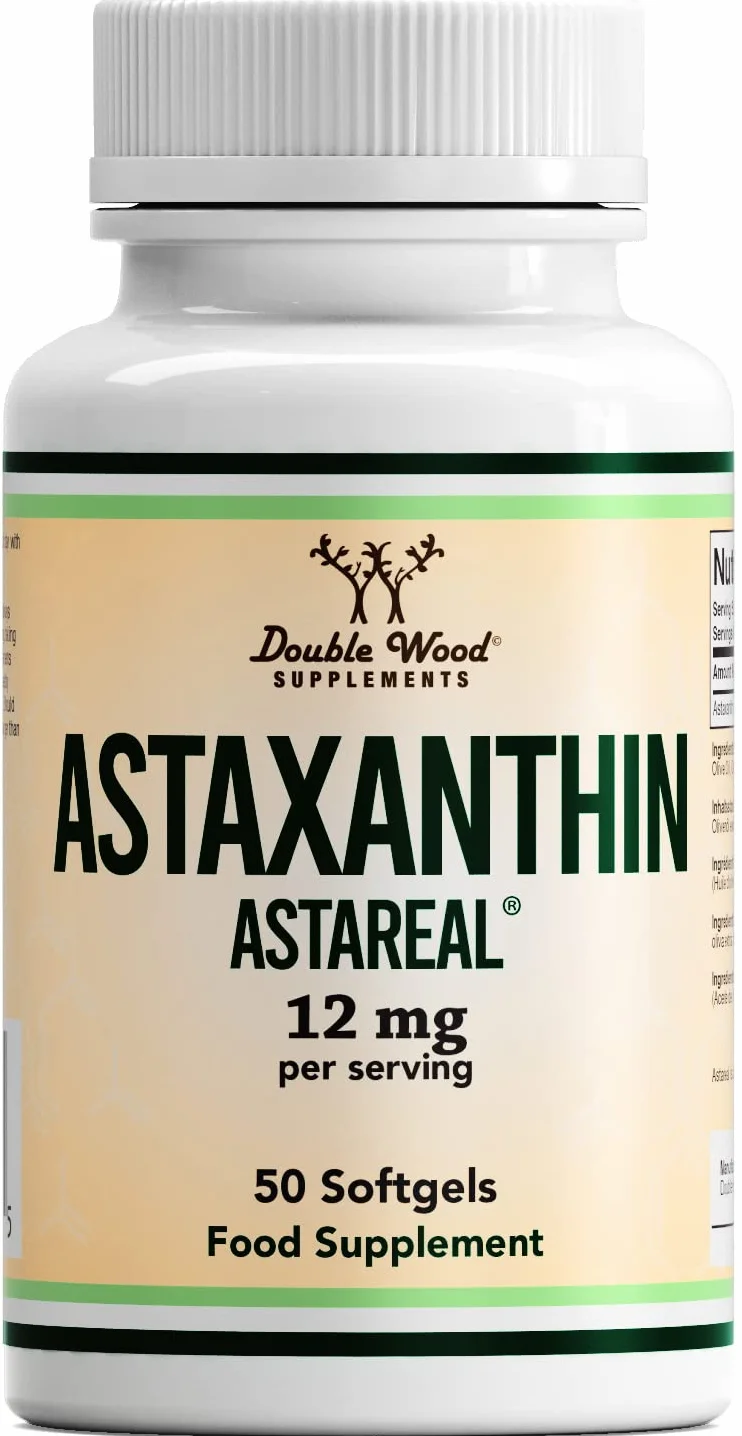 Astaxantina 50 Capsule Softgel 12mg Integratore Antiossidante Non-OGM Senza Glutine