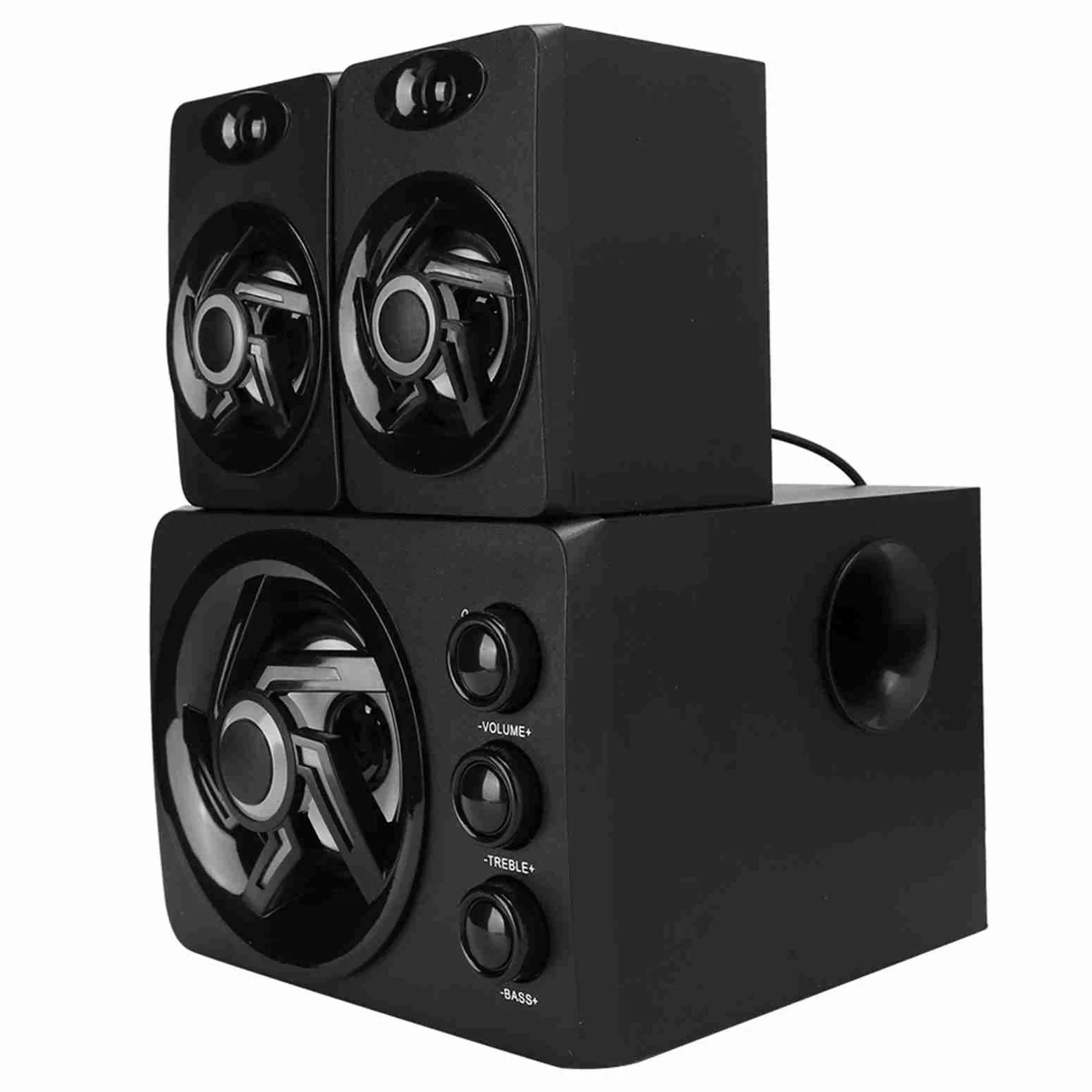 Cryfokt di Altoparlanti 2.1 per Computer Desktop con Subwoofer e Luci RGB