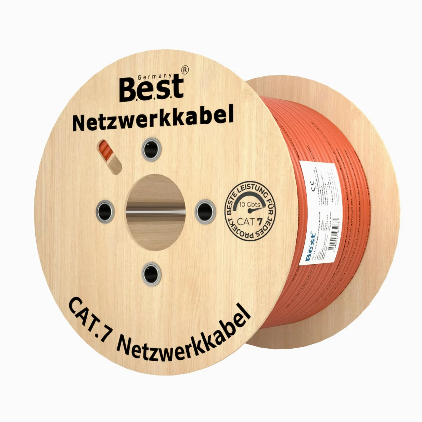 Germany B.e.s.t Cavo di rete duplex Best Gigabit CAT 7, 250 m, in rame, LAN 1000 MHz S/FTP Kat 7