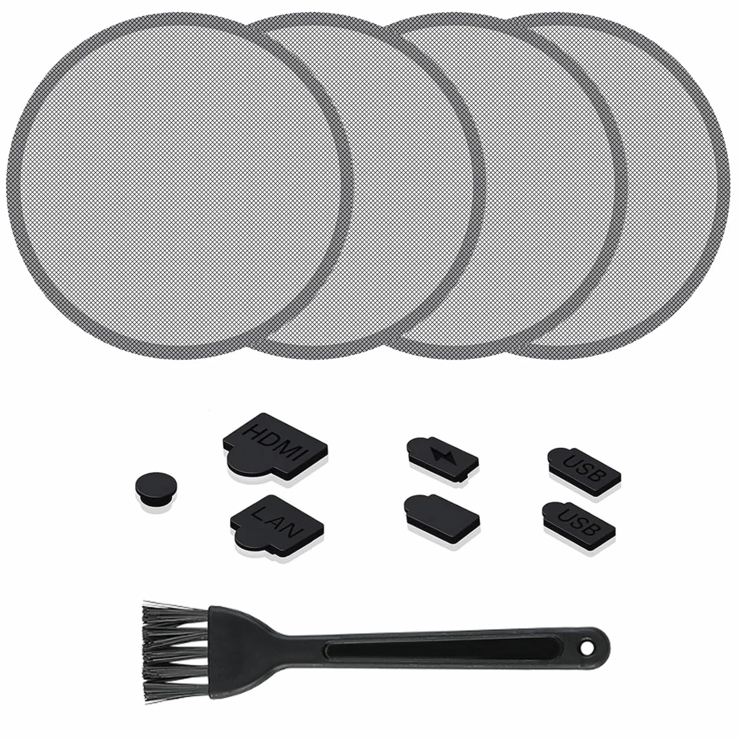 Filtro antipolvere per ventola PS5, con 4 prese di ventilazione traspirante, adatto per presa PS5, tappo antipolvere in silicone per PS5 Pro, PS5 Slim, PS5