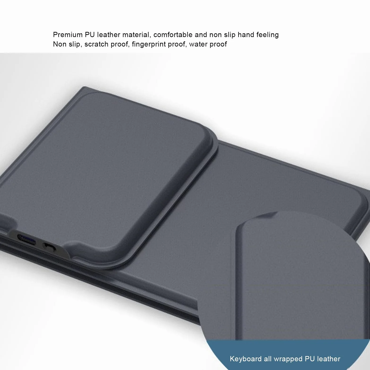 Tosuny Tastiera Bluetooth Pieghevole con Touchpad e Tastierino Numerico, Tastiera Wireless Portatile, USB C Ricaricabile, Ultra Sottile e Silenziosa, Tastiere Pieghevoli da Viaggio