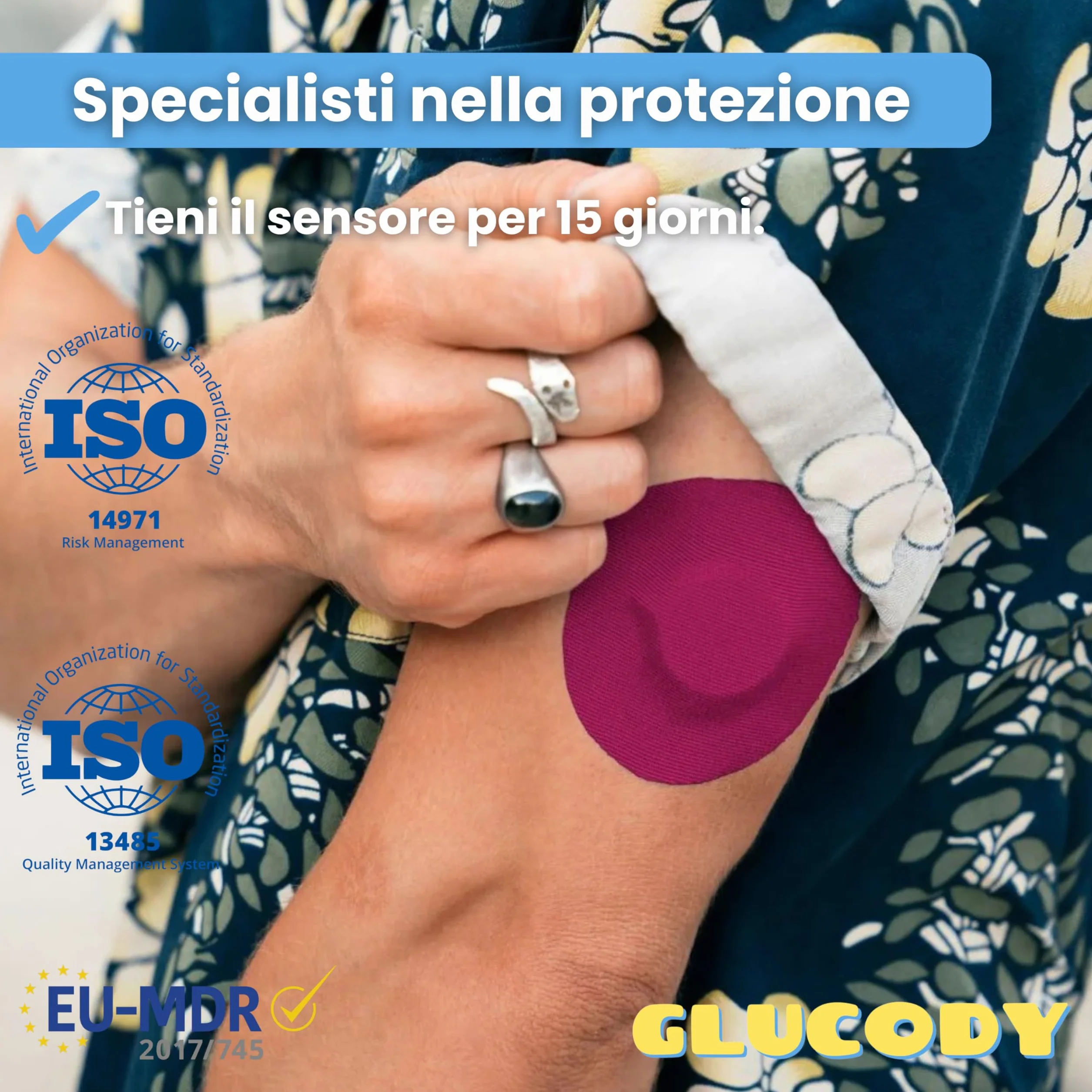 Cerotti Ipoallergenici Impermeabili per Sensore Freestyle Libre 2 Multicolor