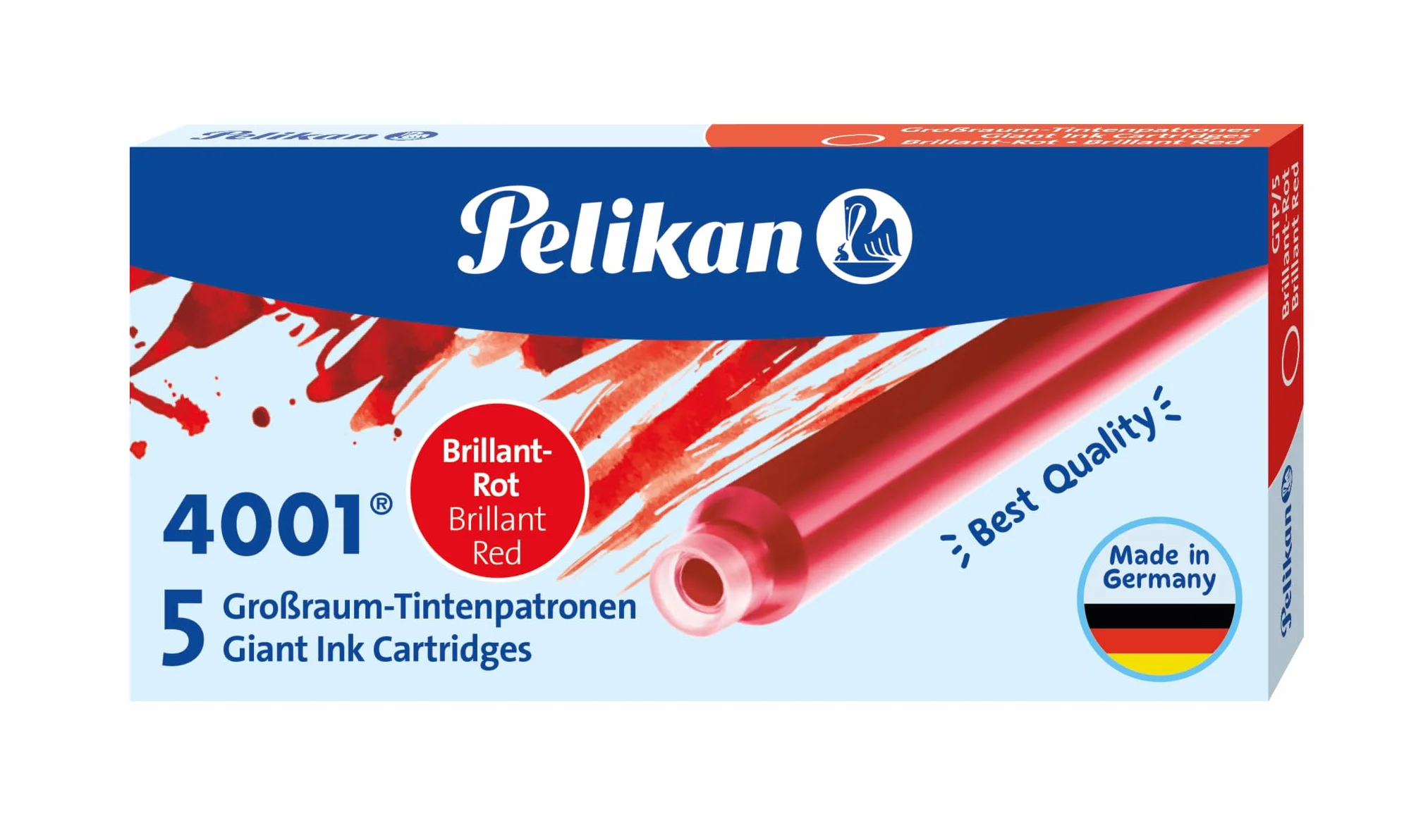 Pelikan - Pelikan Cartouches d'encre grand reservoir 4001/5, rouge, 5 Pezzi