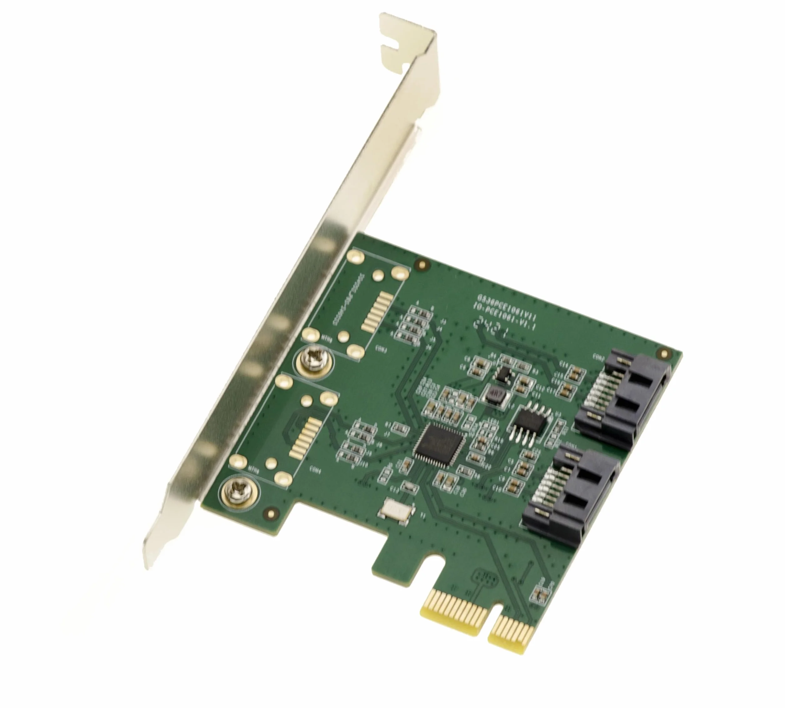 KALEA-INFORMATIQUE Scheda controller PCI Express PCIe 2X SATA 3 6G. Raid 0 1 SPAN. Flange a basso e alto profilo con chipset ASM1061R