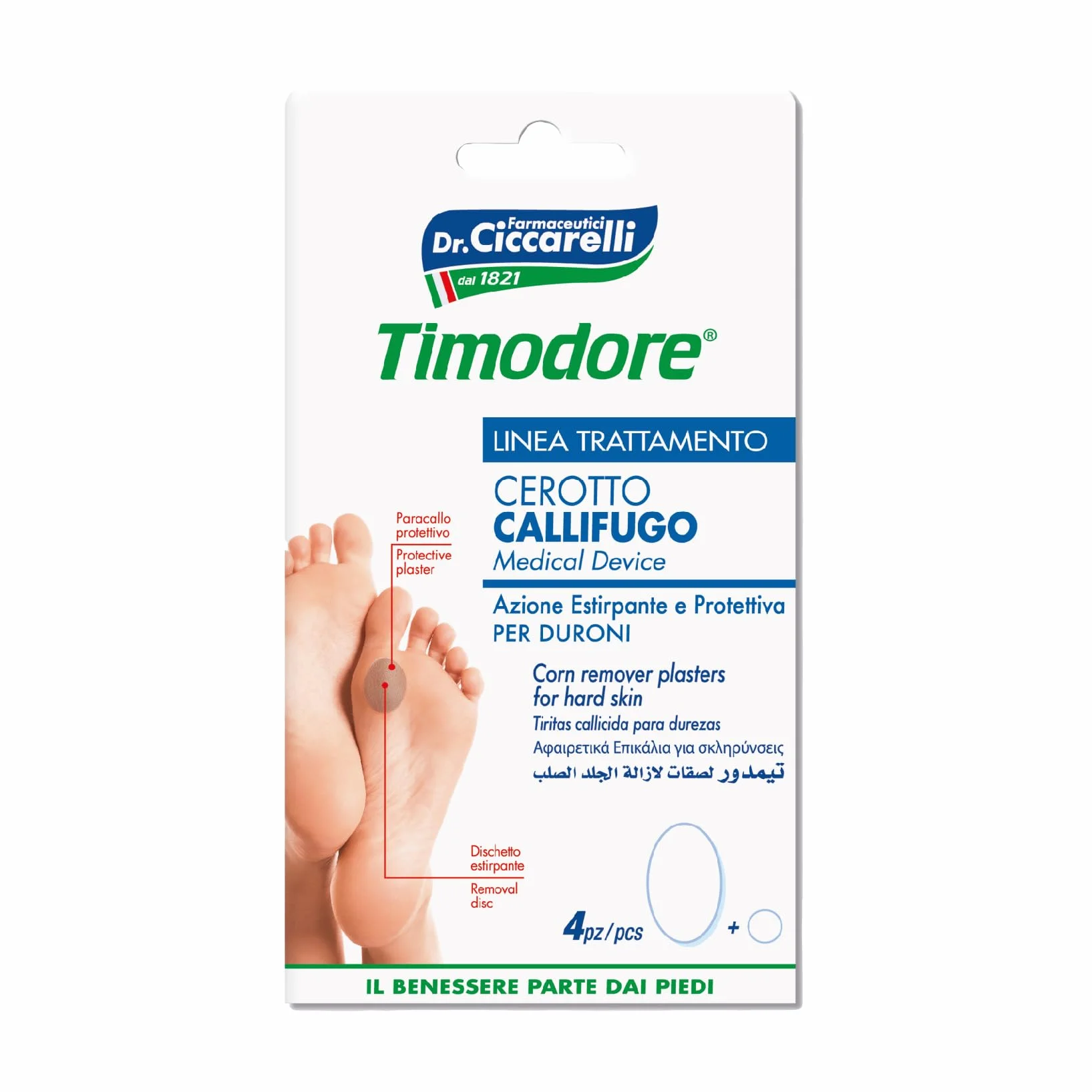 Cerotto Callifugo per Duroni Piedi Mani 4 pz Made in Italy
